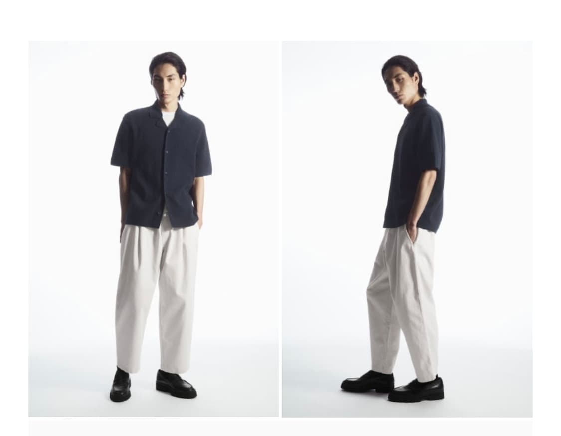 엘라스틱 와이드 레그 트라우저 - 릴렉스드 상품이미지1