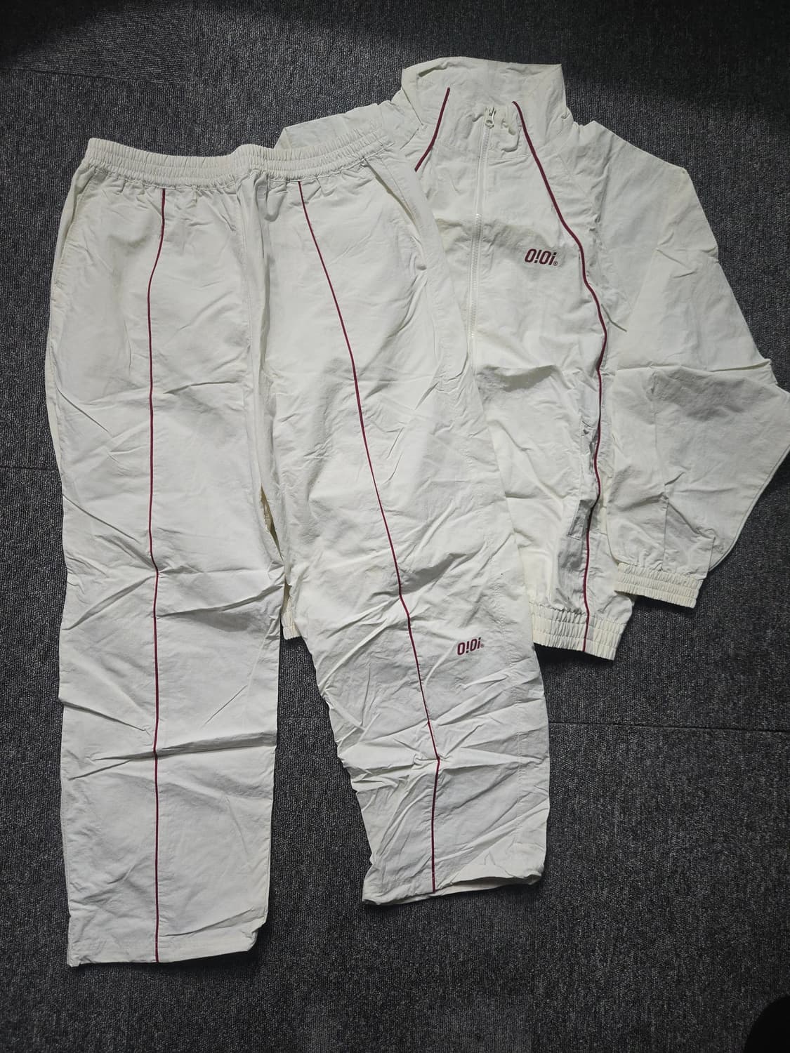 OIOI 트레이닝복 셋업아이보리 상품이미지1