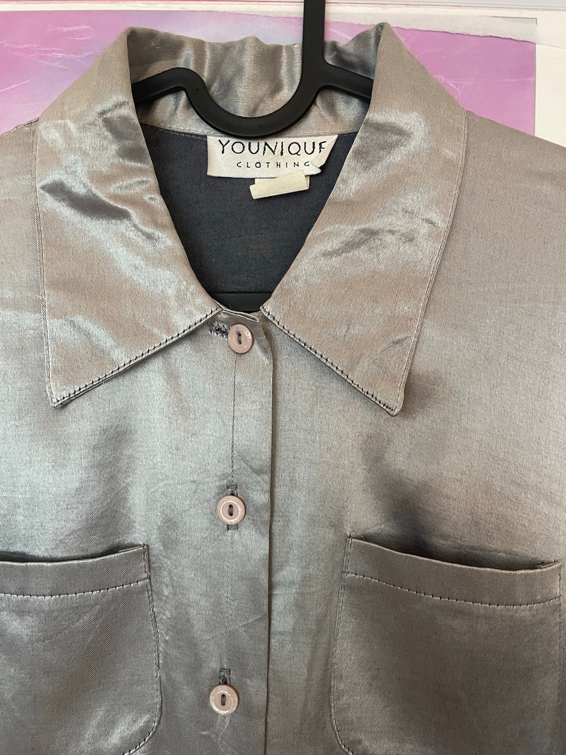 빈티지 실버 블라우스 상품이미지2