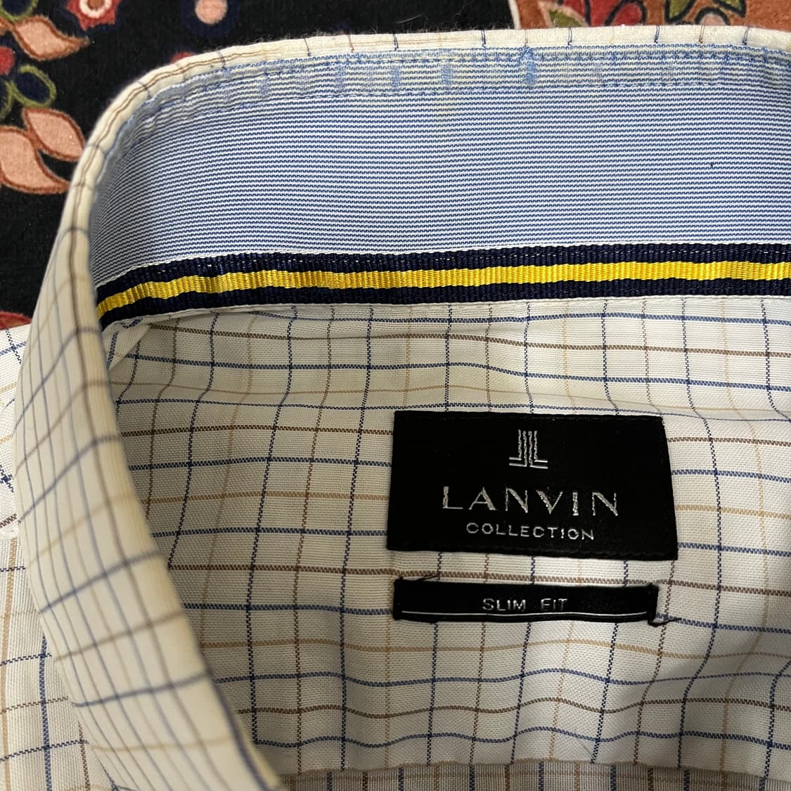 랑방 컬렉션 슬림핏 체크 긴팔 셔츠 XL/105 상품이미지6