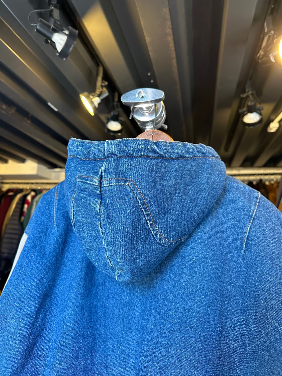 데님 후드 붐버 자켓 상품이미지7