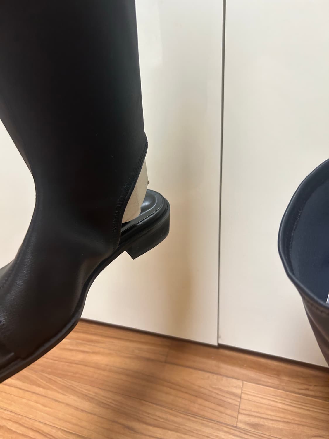 CERRIC 스퀘어토 롱부츠 블랙 상품이미지6