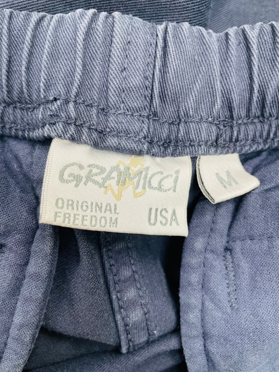 Gramicci 더블 네이비 와이드 테이퍼드핏 코튼 팬츠 상품이미지6