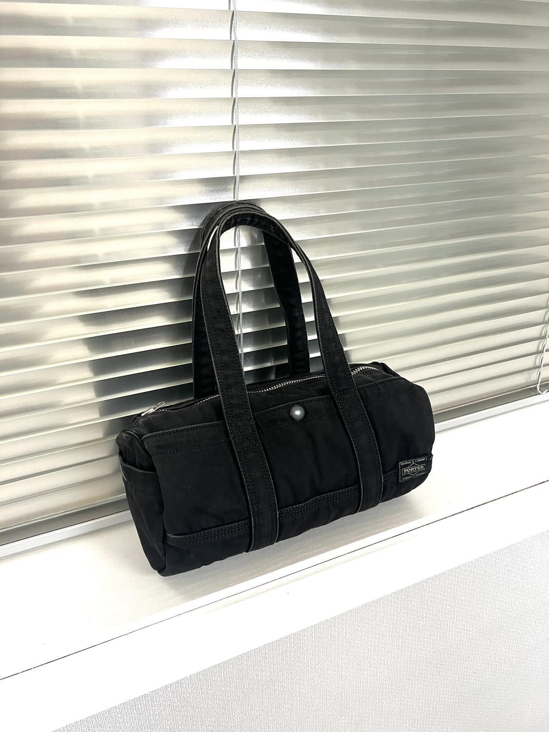 PORTER-CANVAS BOSTON BAG M(Black) 상품이미지1