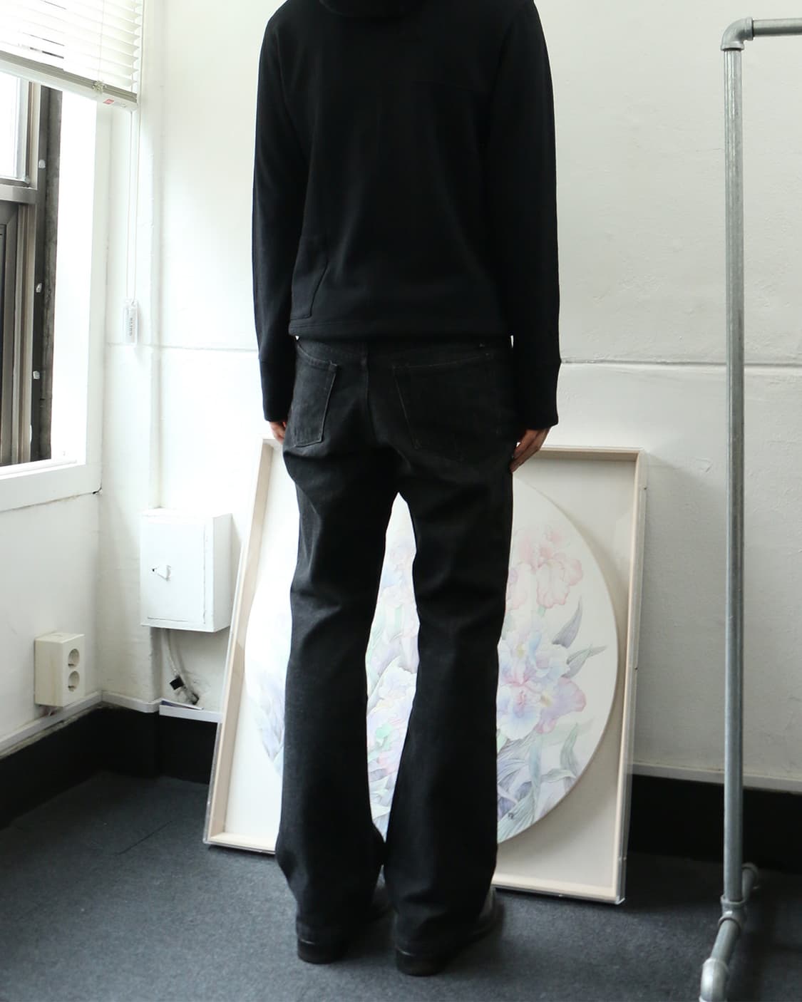 5351 Pour Les Hommes 부츠컷 블랙 진  상품이미지2