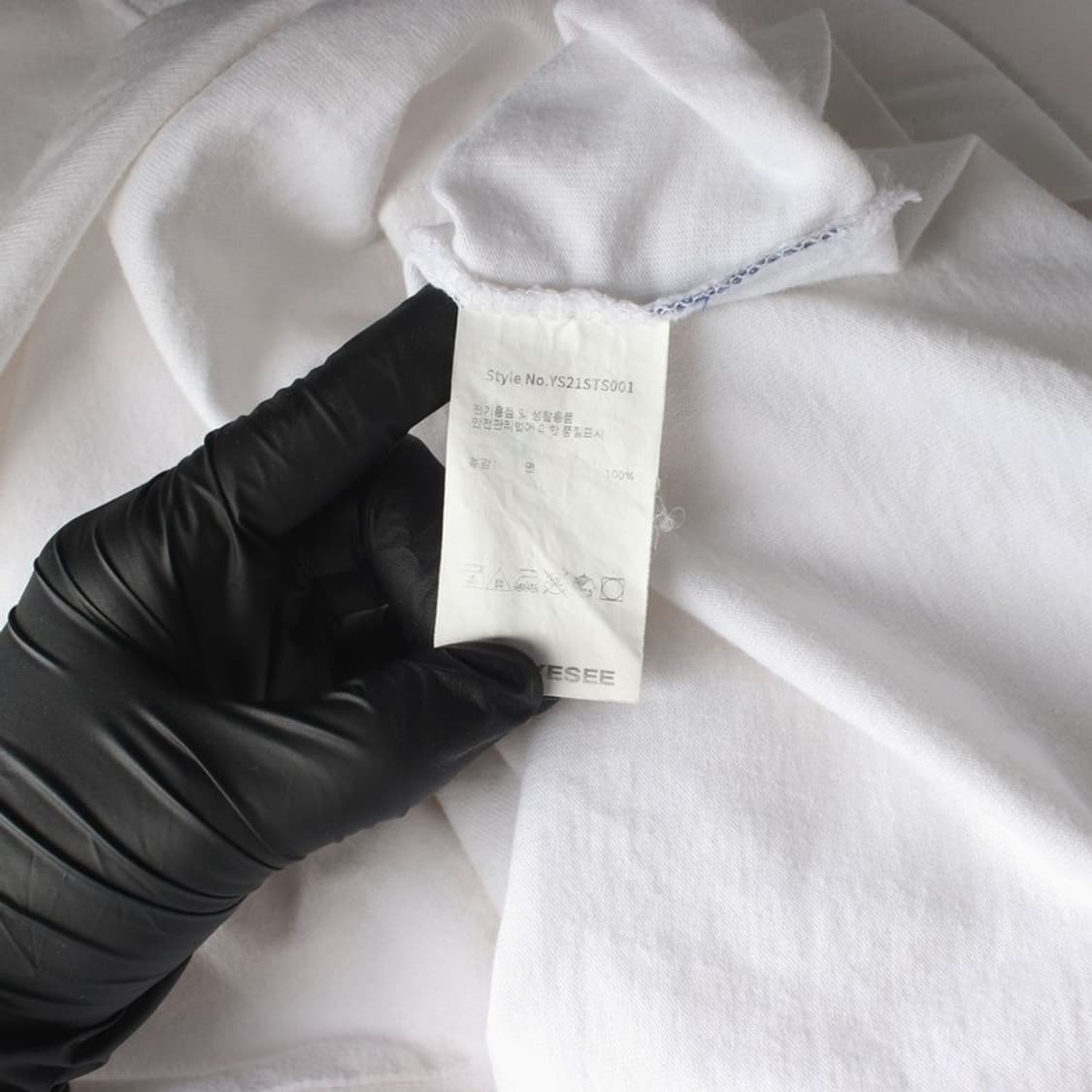 예스아이씨 버블 로고 화이트 반팔티 L 상품이미지6