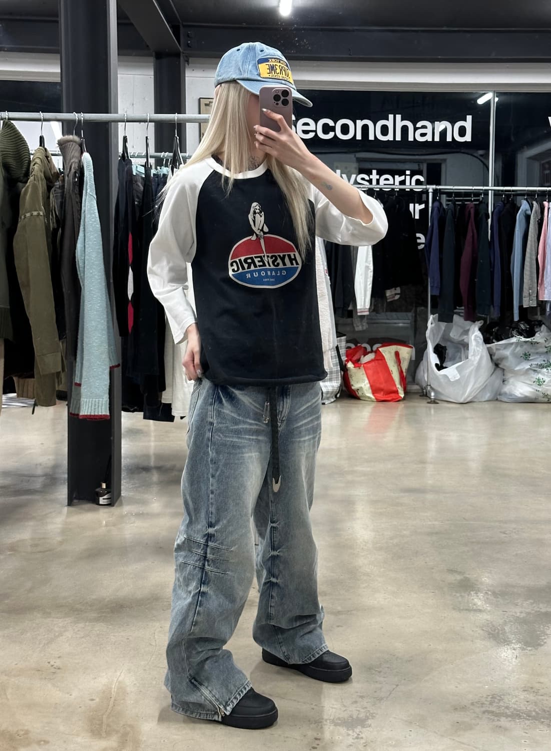 히스테릭글래머 히스걸 펩시 레글런 티셔츠 상품이미지3