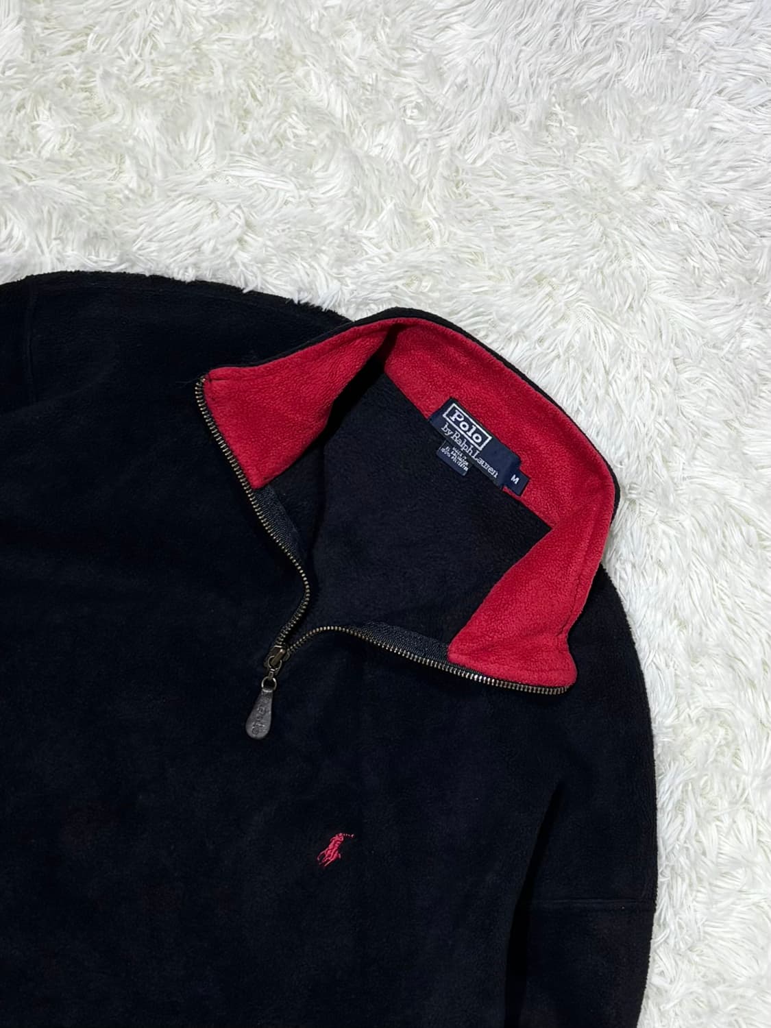 폴로랄프로렌 90‘s Japan 포니 후리스 반집업 상품이미지6