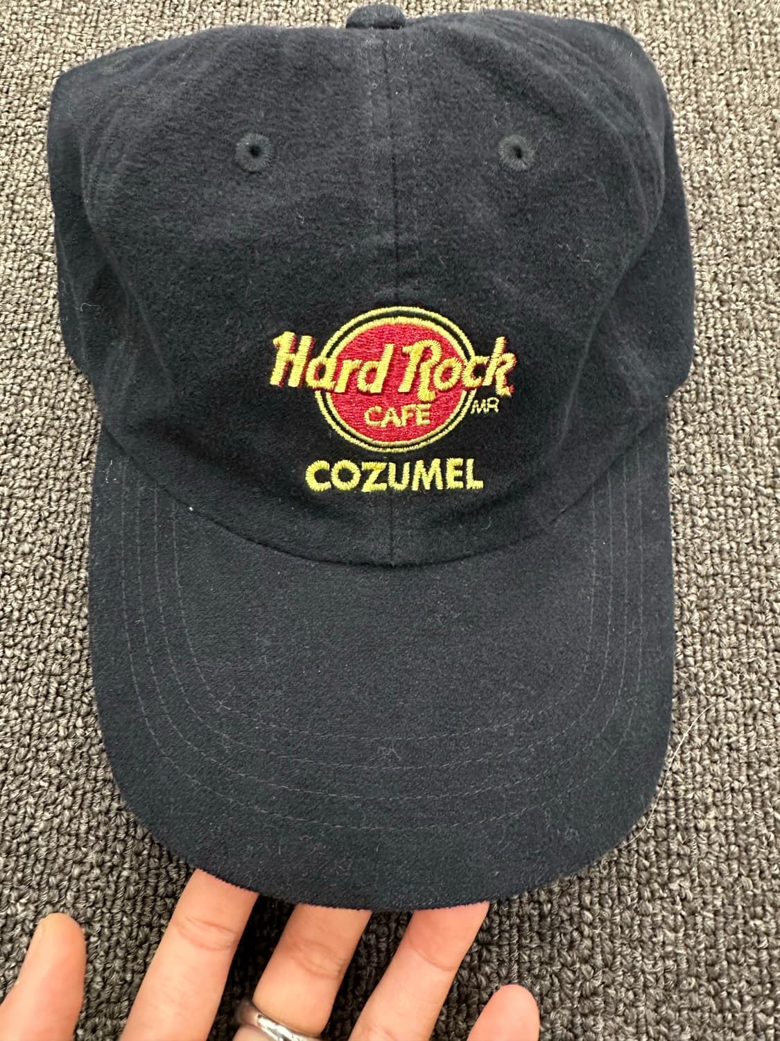 하드락 빈티지 자수 블랙 볼캡 상품이미지2