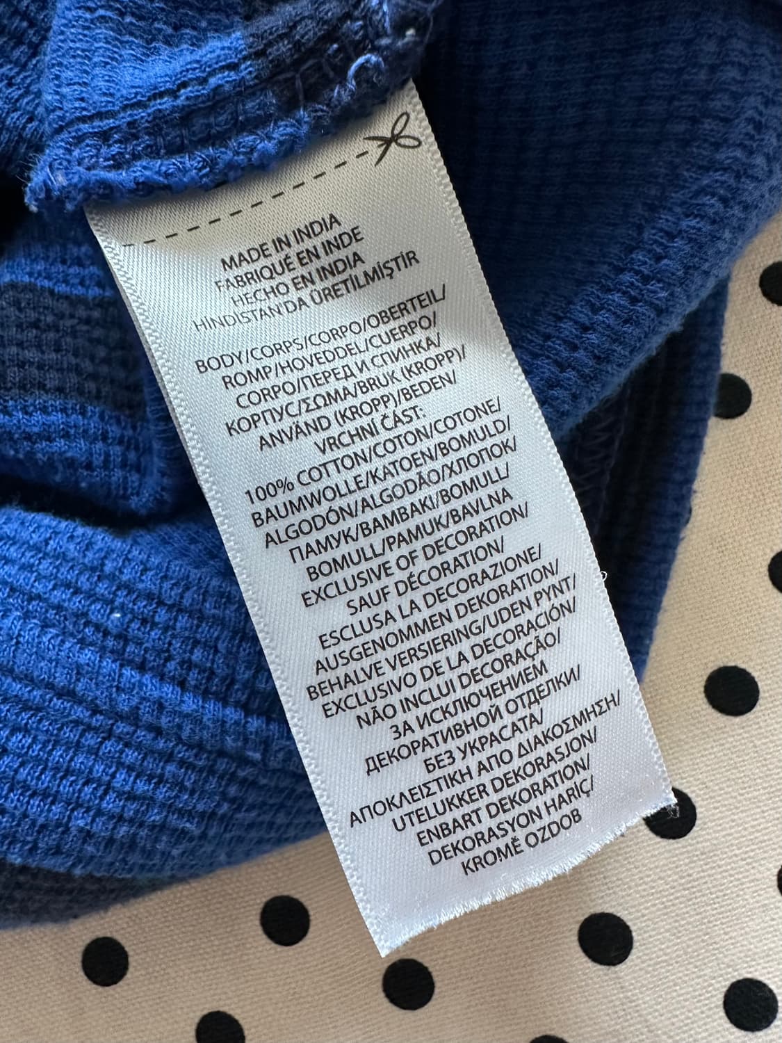 폴로 스트라이프 와플 롱 슬리브 상품이미지5