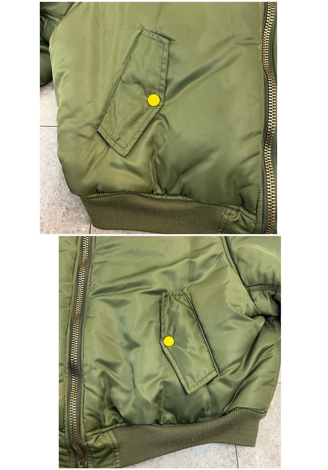 빈티지 리버시블 항공점퍼 카키 #csz2839 상품이미지5