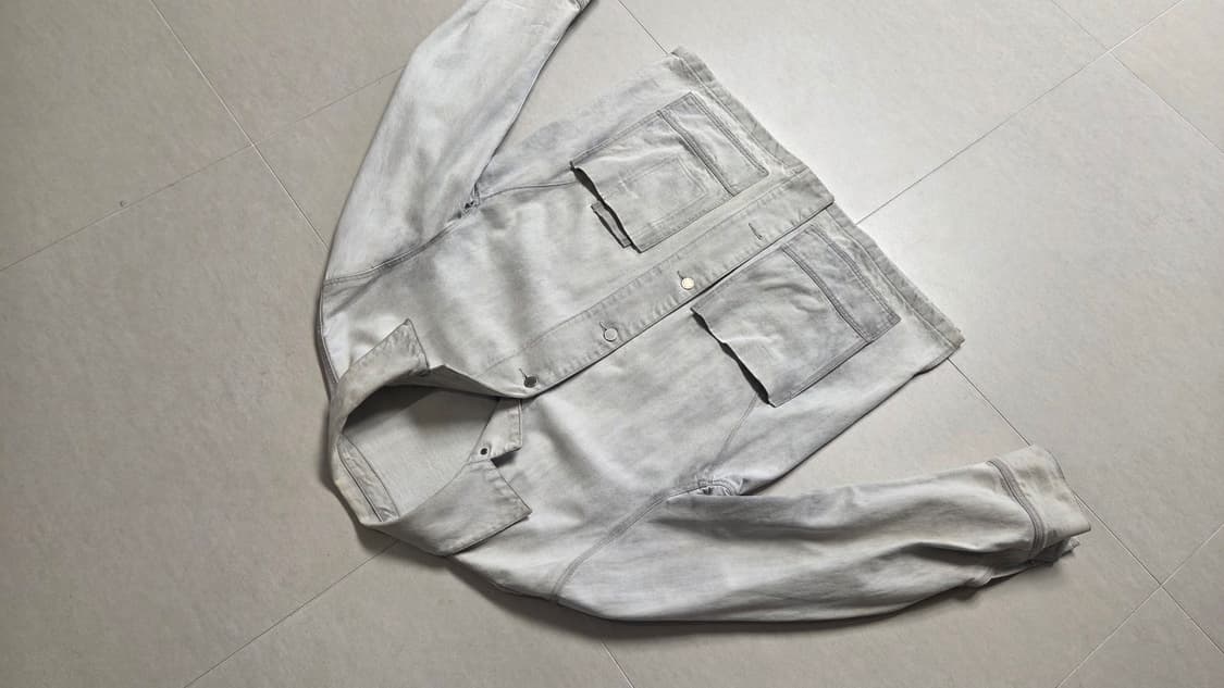 솔리드 옴므 워시드 다잉 빈티지 워크 웨어 데님 자켓 상품이미지6