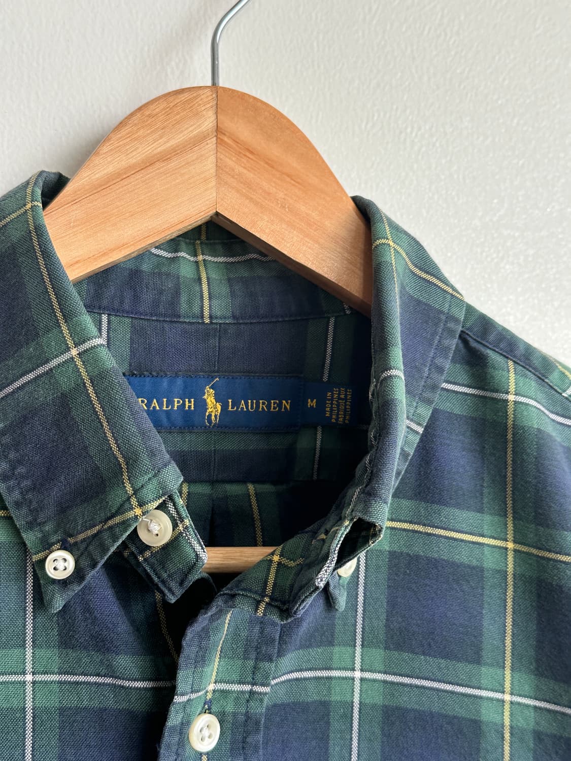 폴로 랄프로렌 원포켓 타탄체크 셔츠 M 상품이미지6