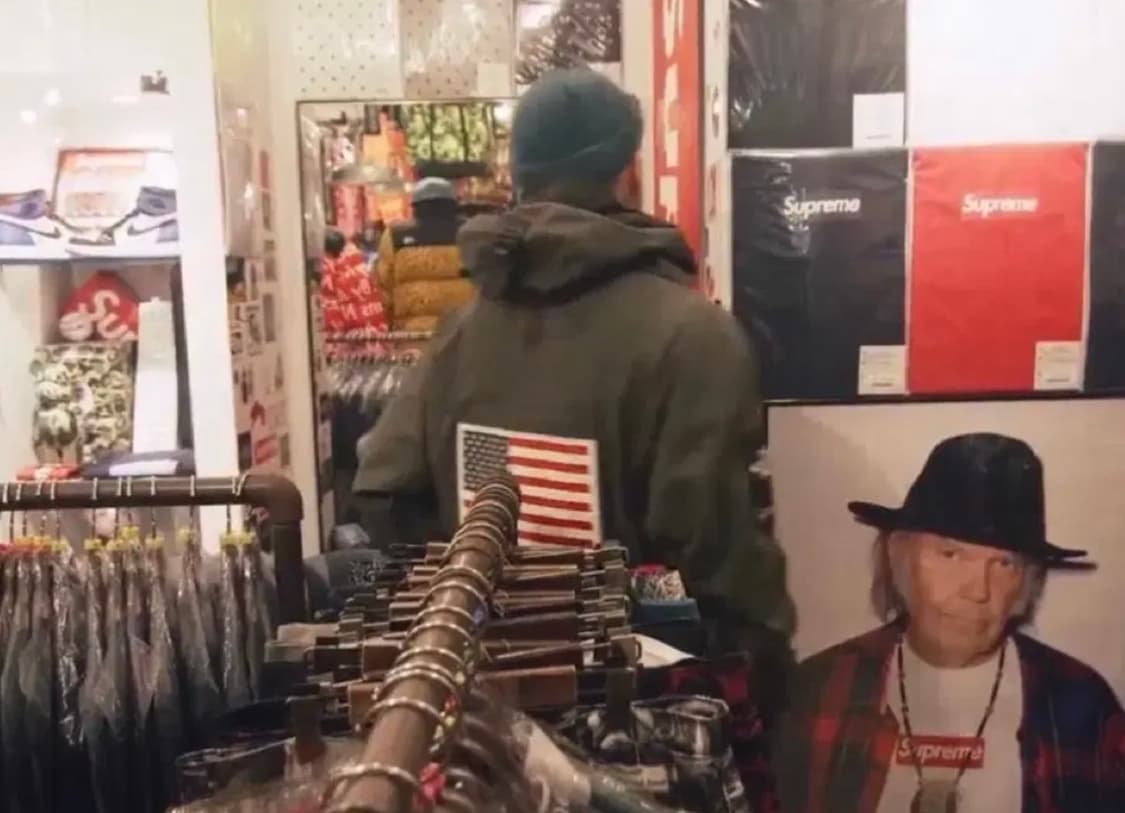 (XL) 노스페이스x슈프림 성조기 아노락 자켓 상품이미지7