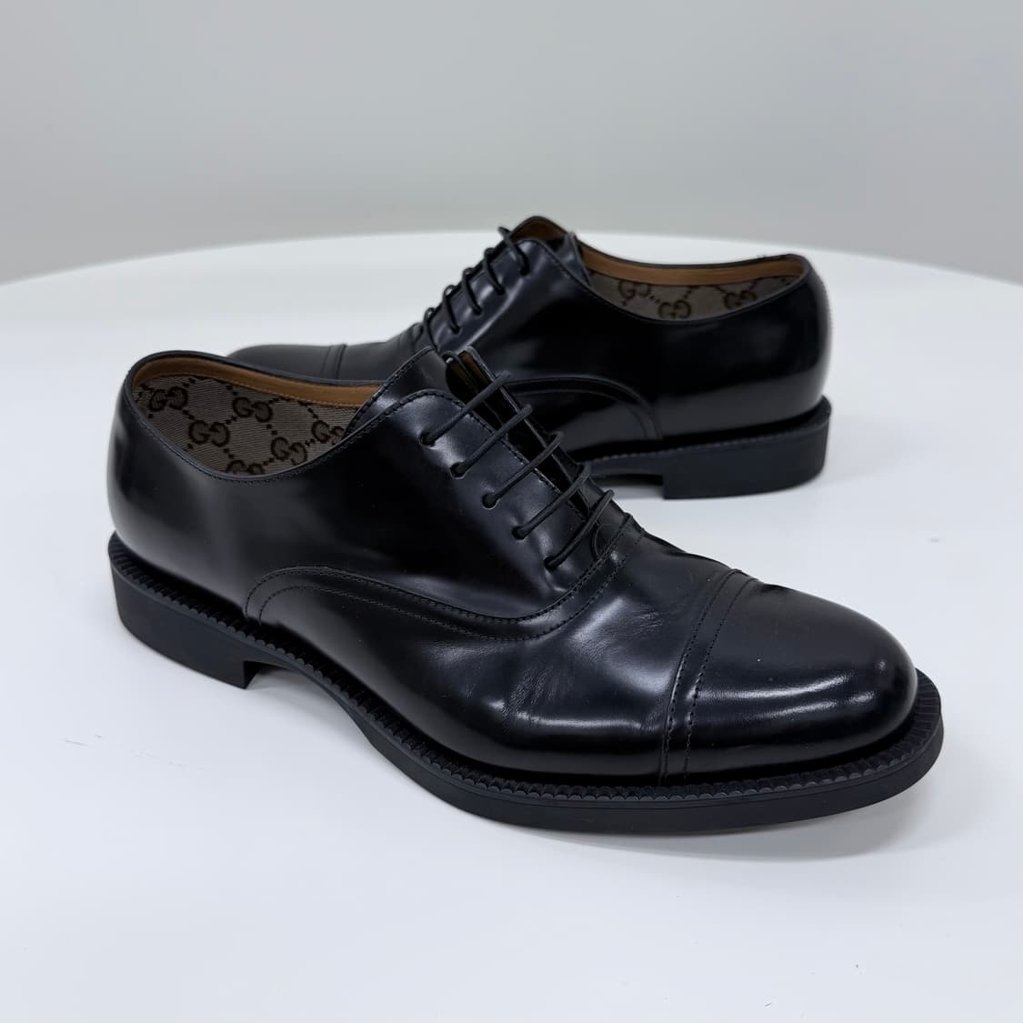 [S급/270] 구찌 레이스업 슈즈 구두 블랙 상품이미지3