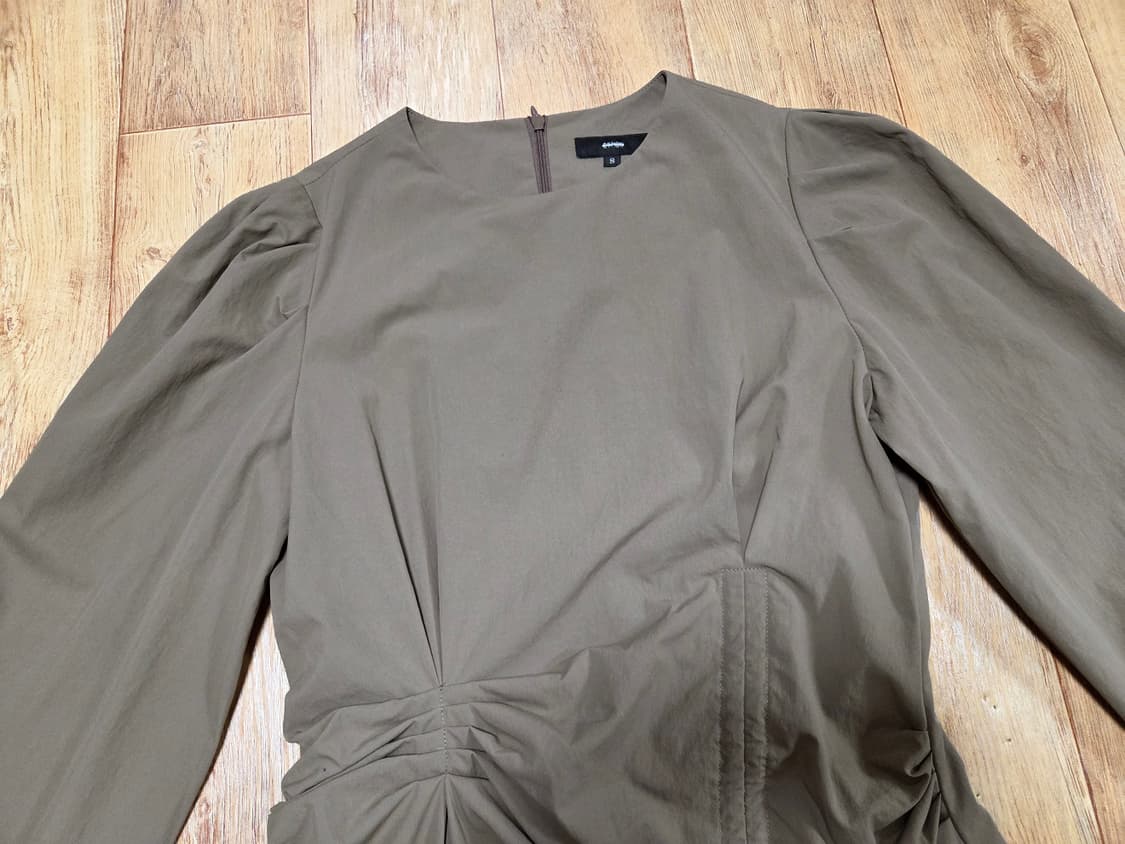 에트몽(ATMON) 핀턱 스트링 스모크 원피스 55 상품이미지6