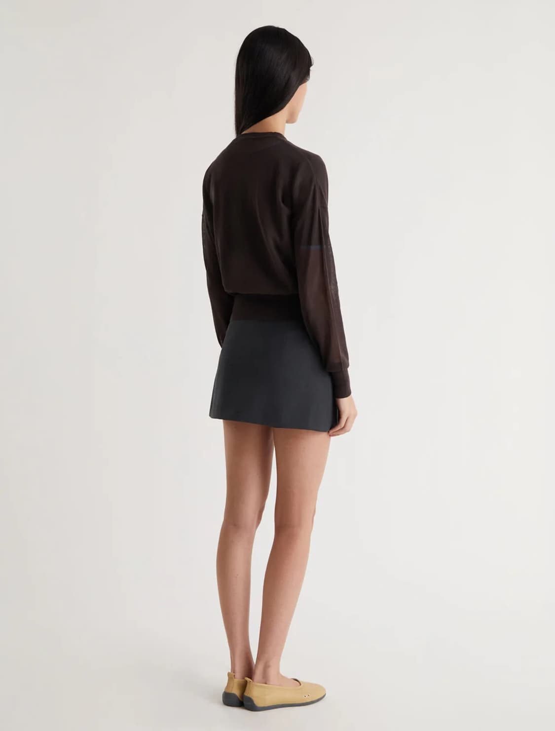 [M]팔로마울 LEDS 오가닉 시어 니트/브라운 상품이미지5