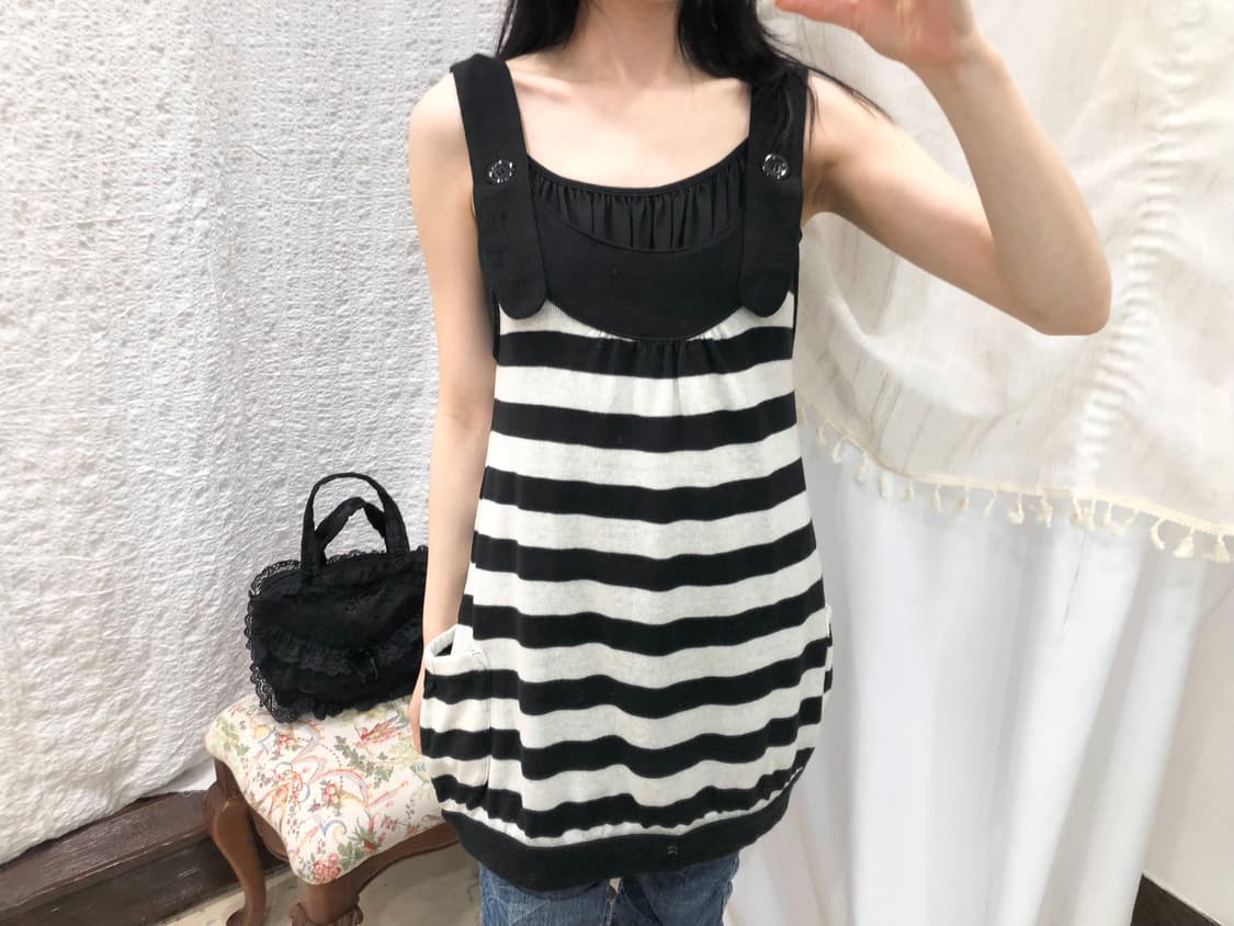 Coco stripe curve knit 상품이미지1