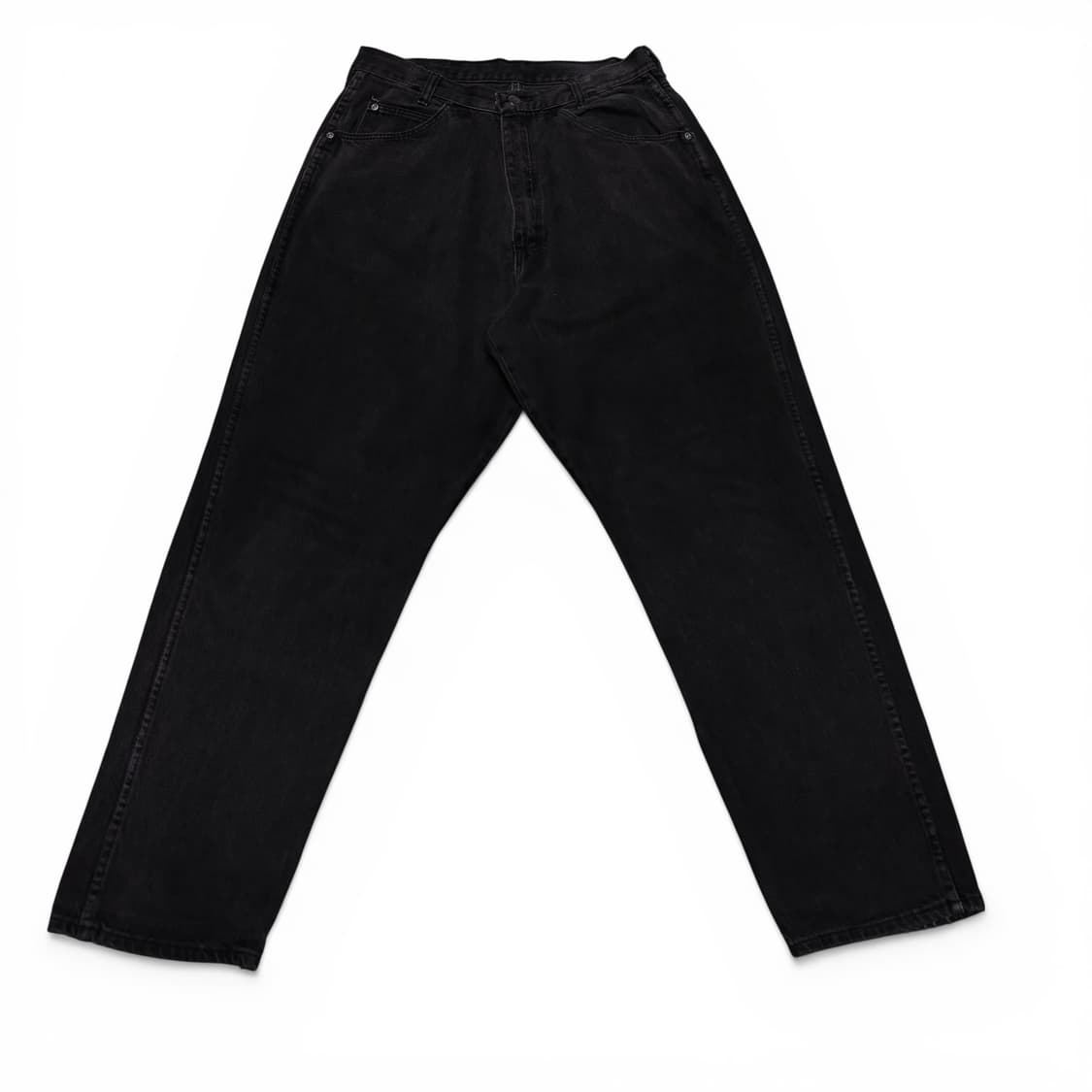 32-33 랭글러 흑청 루즈 세미와이드 데님팬츠 상품이미지2