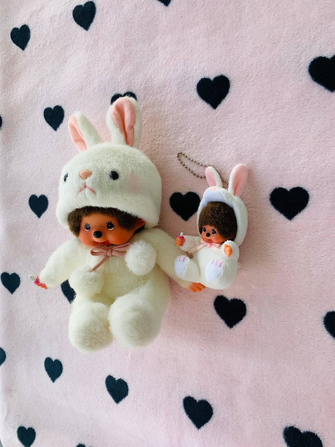 🐰1998고전 토끼2종세트 몬치치 인형, 키체인 상품이미지3