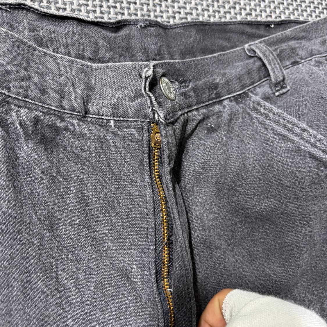 랭글러 블랙 카펜터 데님 반바지 (32) 상품이미지5