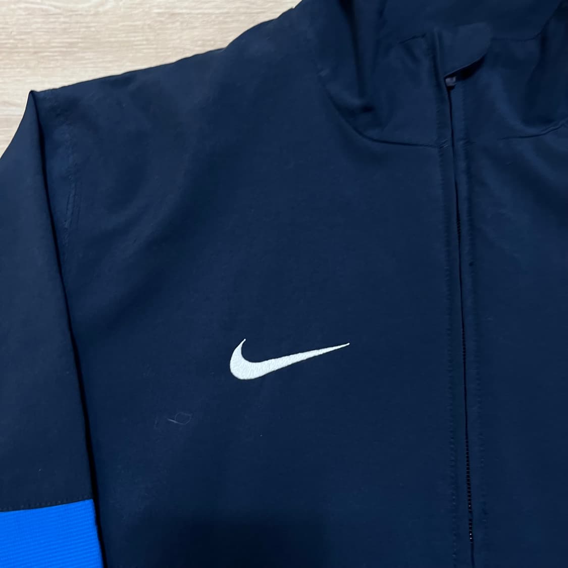 나이키 스우시 로고 배색 윈드브레이커 바람막이 자켓 [블루] M/95 상품이미지4