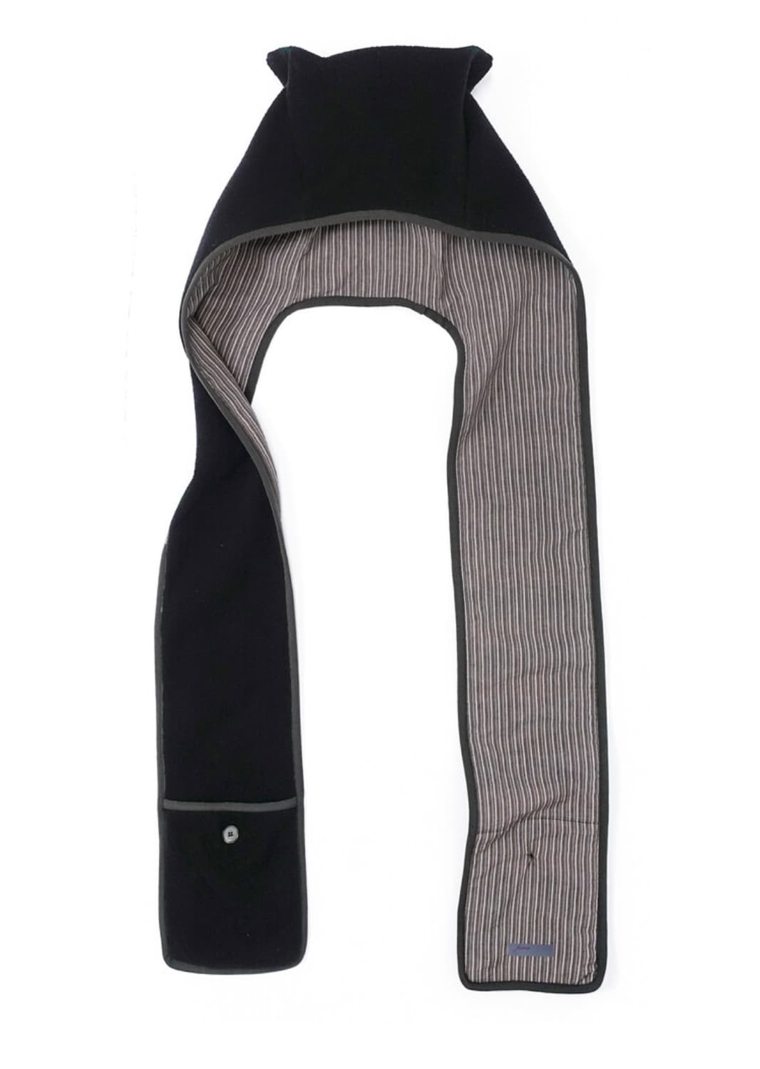 샵페어리 플리스 이어후드 머플러 블랙 상품이미지1