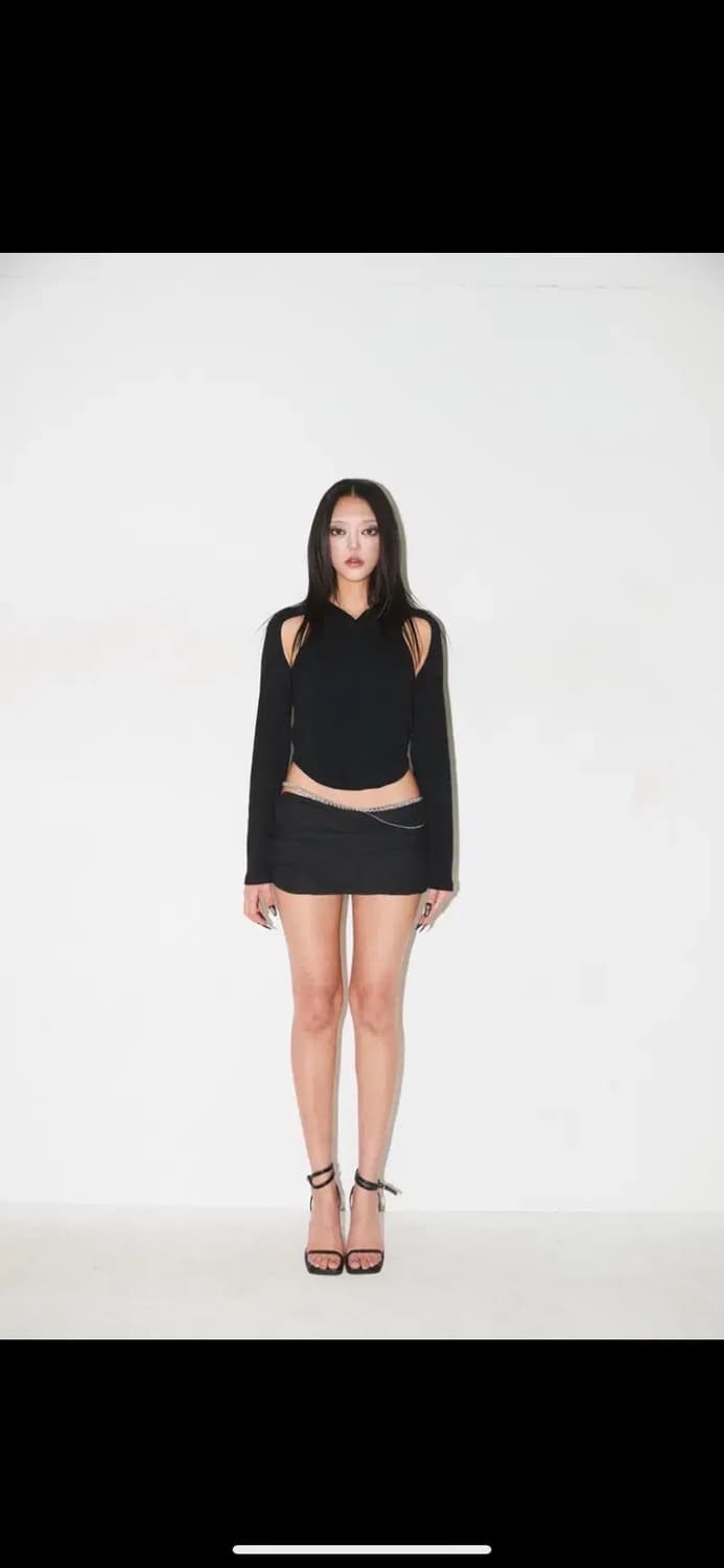 딥인블루 컷아웃 후드 상품이미지1
