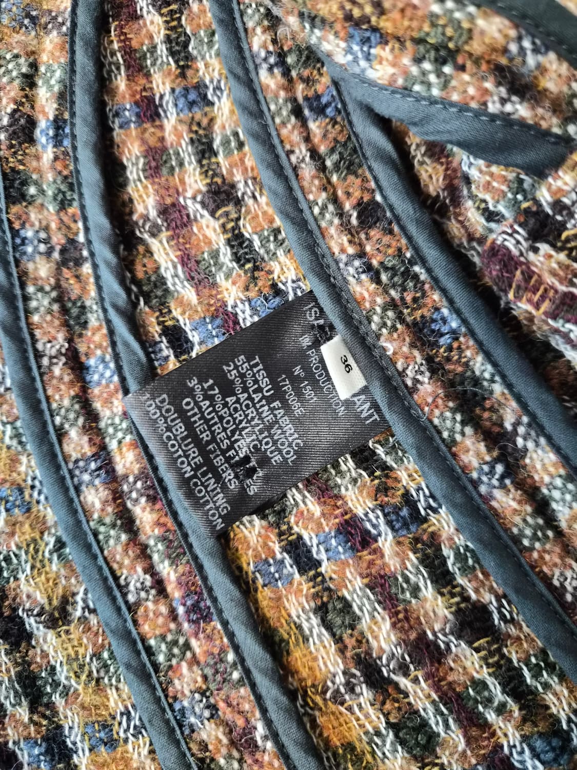 [이자벨마랑 에뜨왈] 정품 트위드 체크 자켓 (36사이즈) 상품이미지4