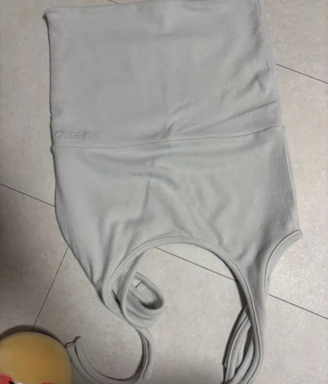 cerric GARTER COTTON SKIRT LIGHT GRAY  상품이미지3