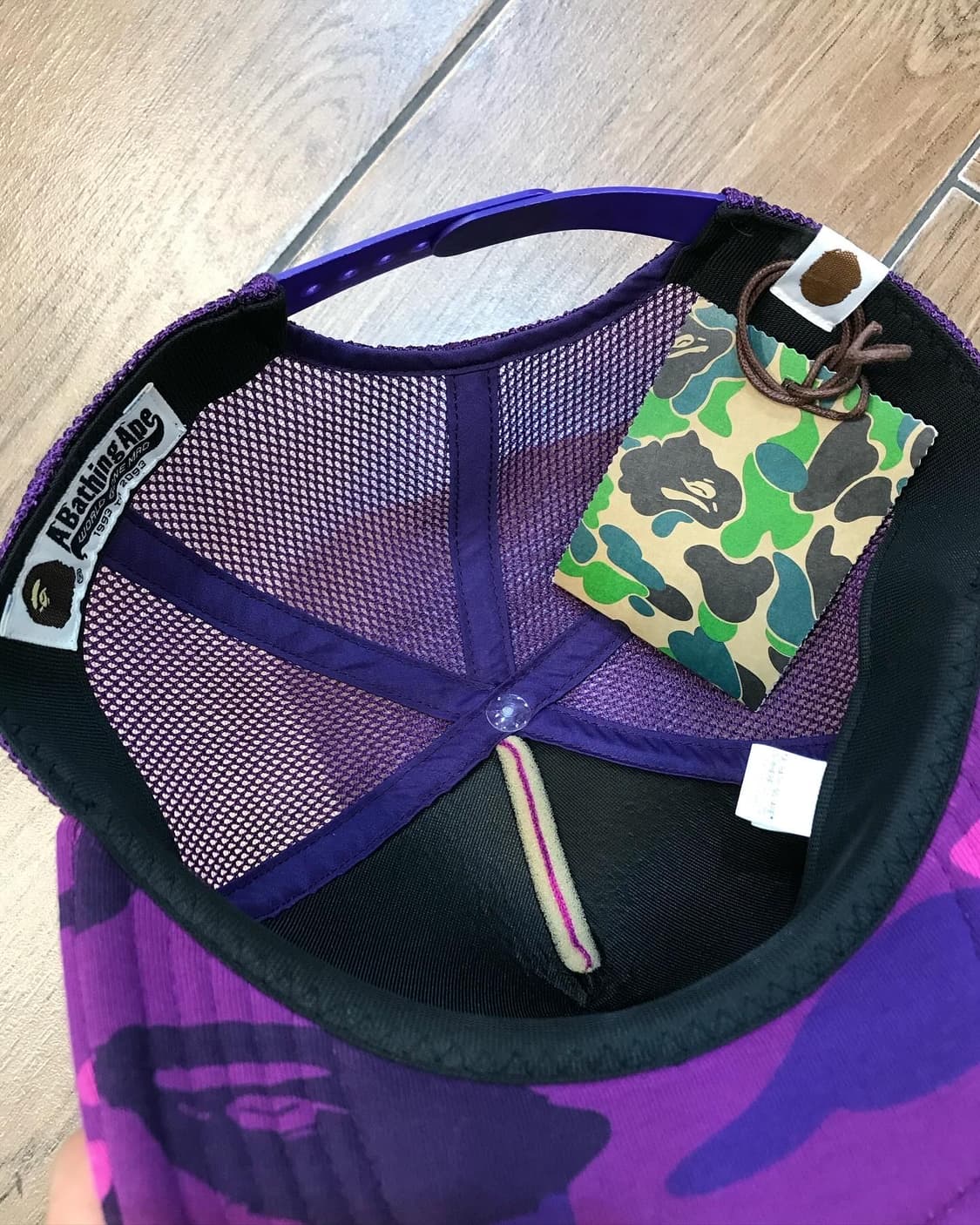 Bape Purple Camouflage Mesh Cap 상품이미지10