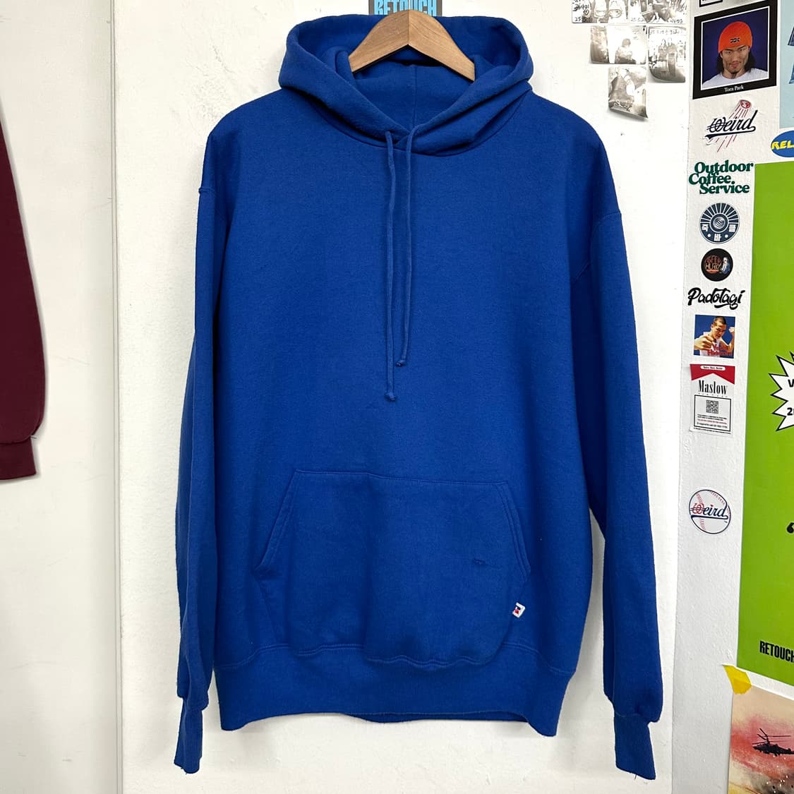 90‘s USA 러셀 후드티 ‘로얄블루‘ 상품이미지1