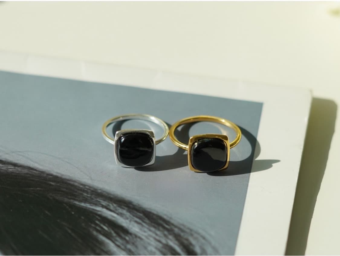 실버925 천연석반지 / 오닉스 상품이미지4