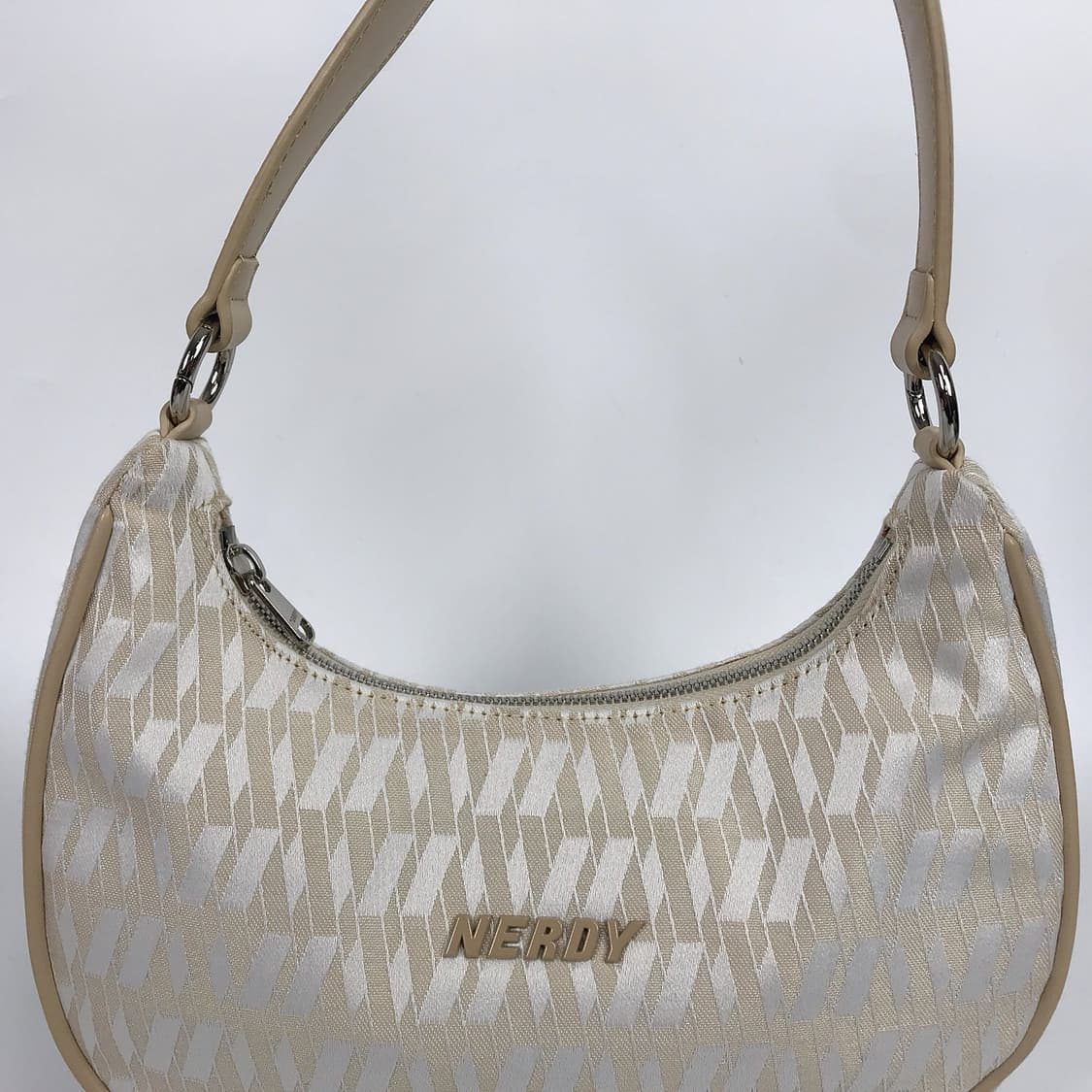 널디 레더 패브릭 호보 숄더백 여성 가방 상품이미지2