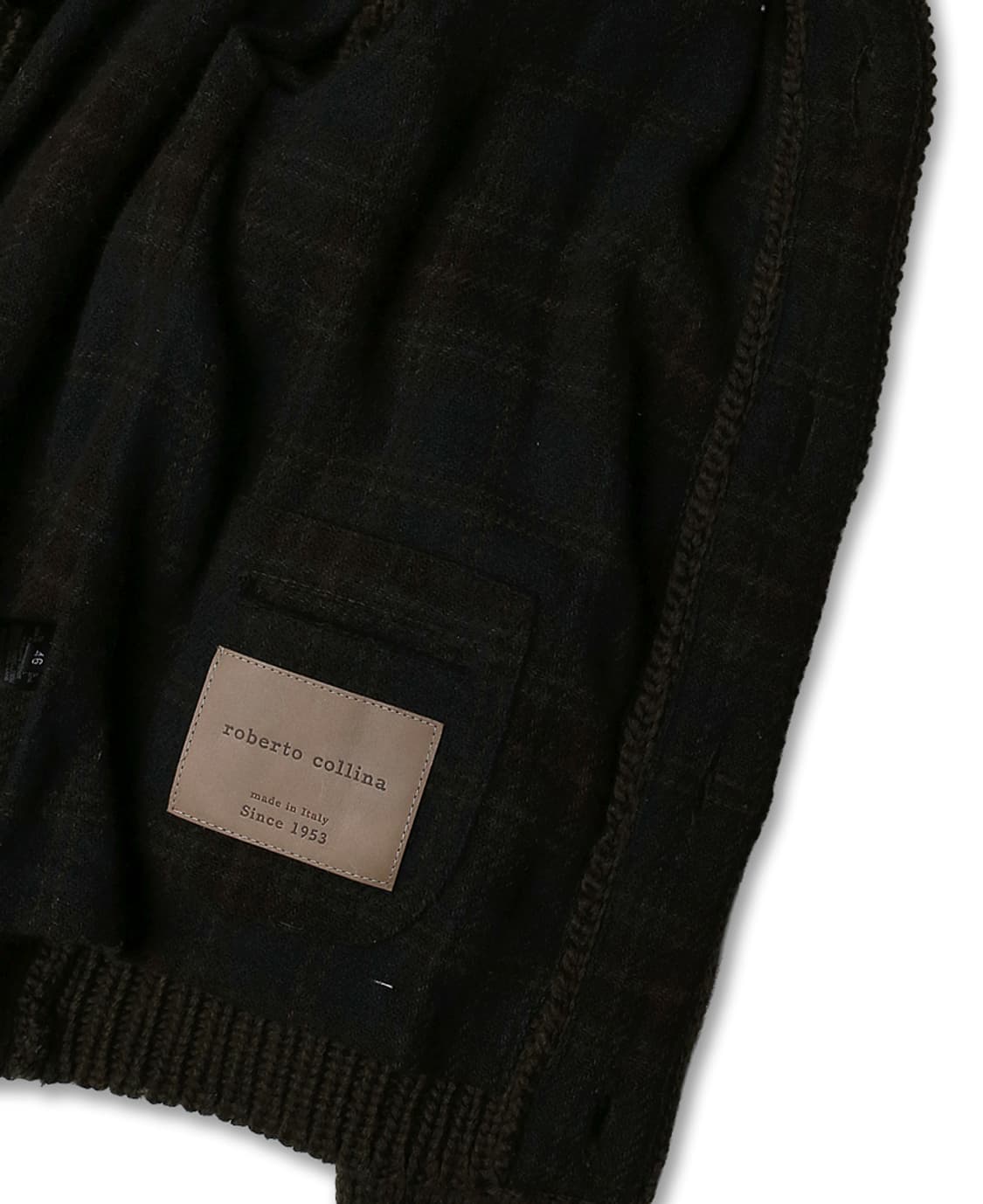 로베르토 콜리나 [Roberto Collina] 카키 헤비 니트 자켓 상품이미지6