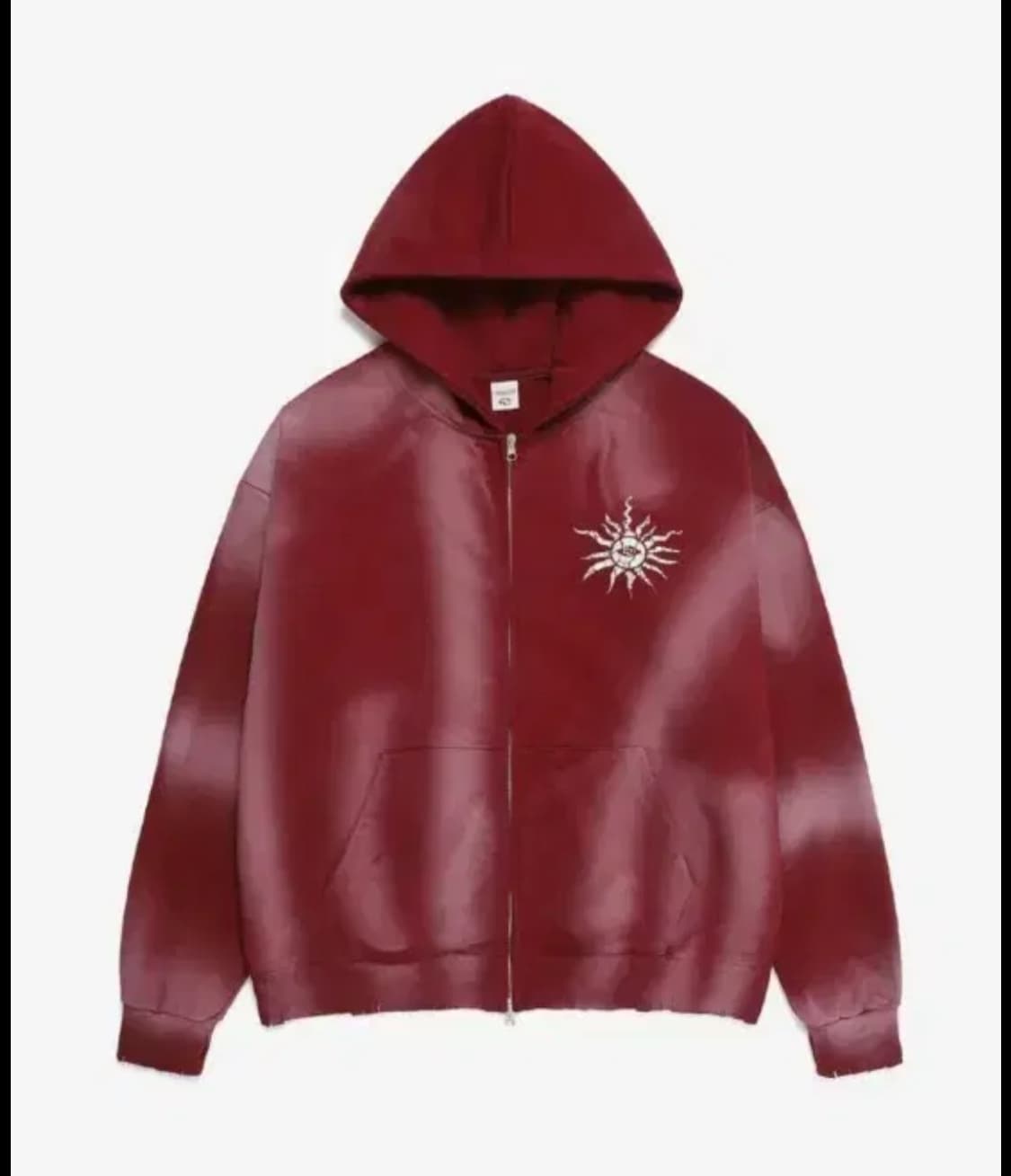 Aurora Eyes Hood Zip-Up_[Burgundy] 상품이미지1