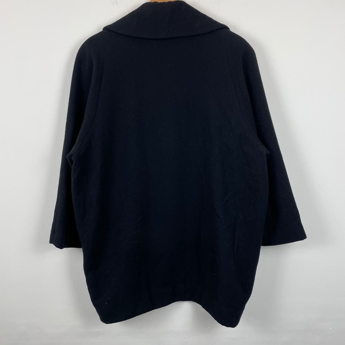 캐시미어 울 블렌드 빅 카라 쇼트 코트 상품이미지2