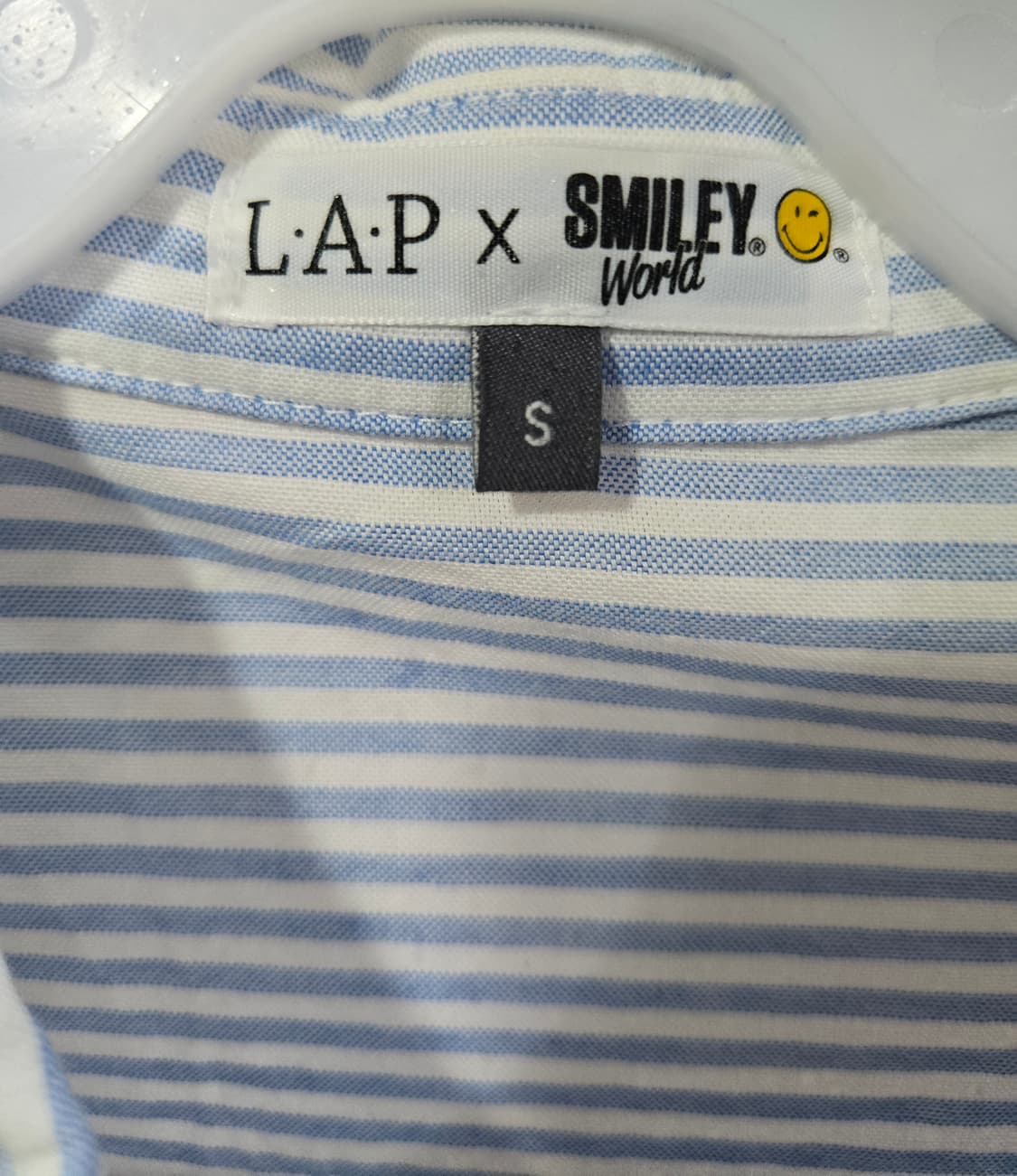랩X스마일리월드 LAP X SMILEYWORLD 콜라보 셔츠 블라우스 S 상품이미지7
