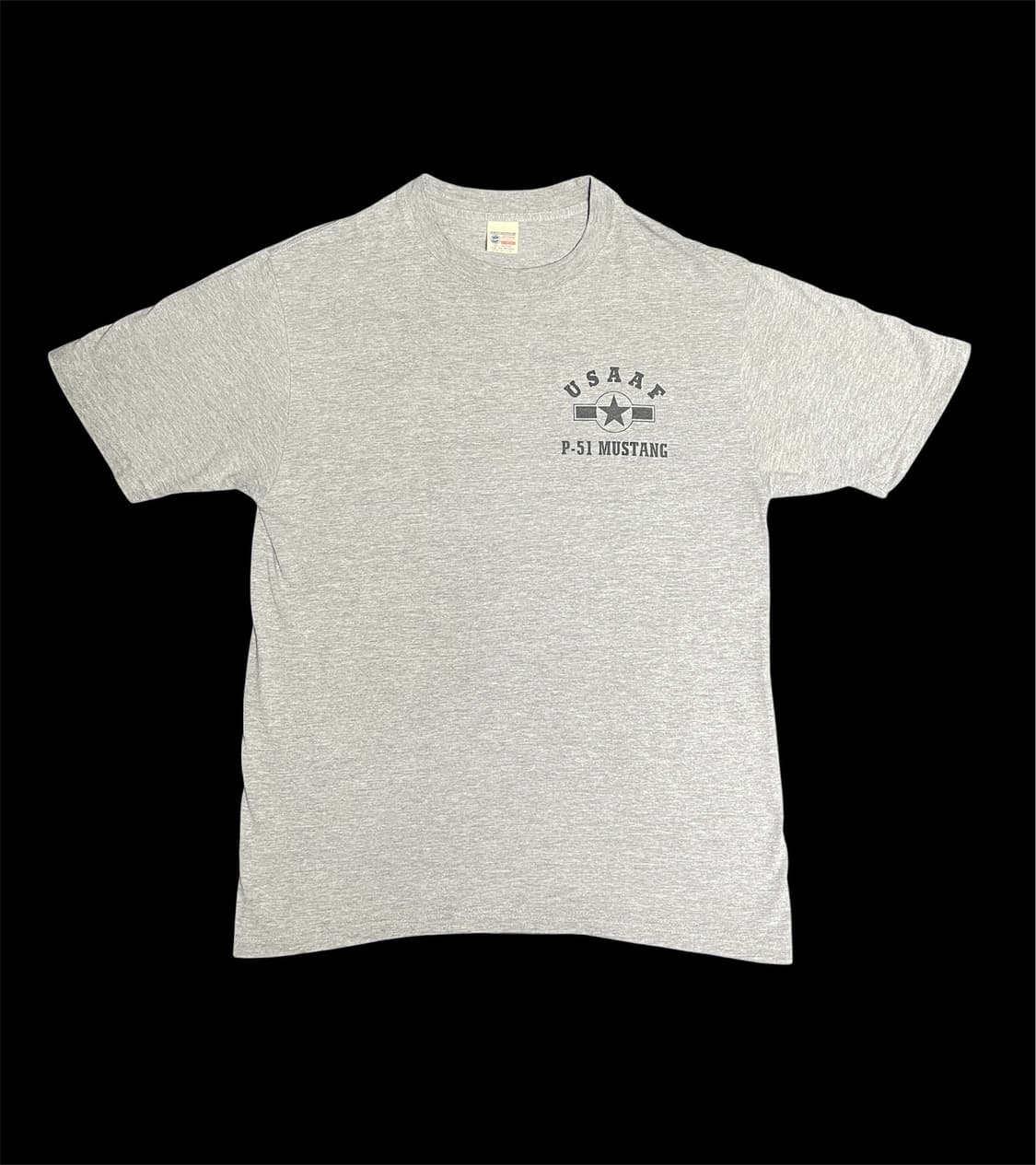 빈티지 버즈릭슨 USAAF P-51D 머스탱 전투기 티셔츠 / L 상품이미지3