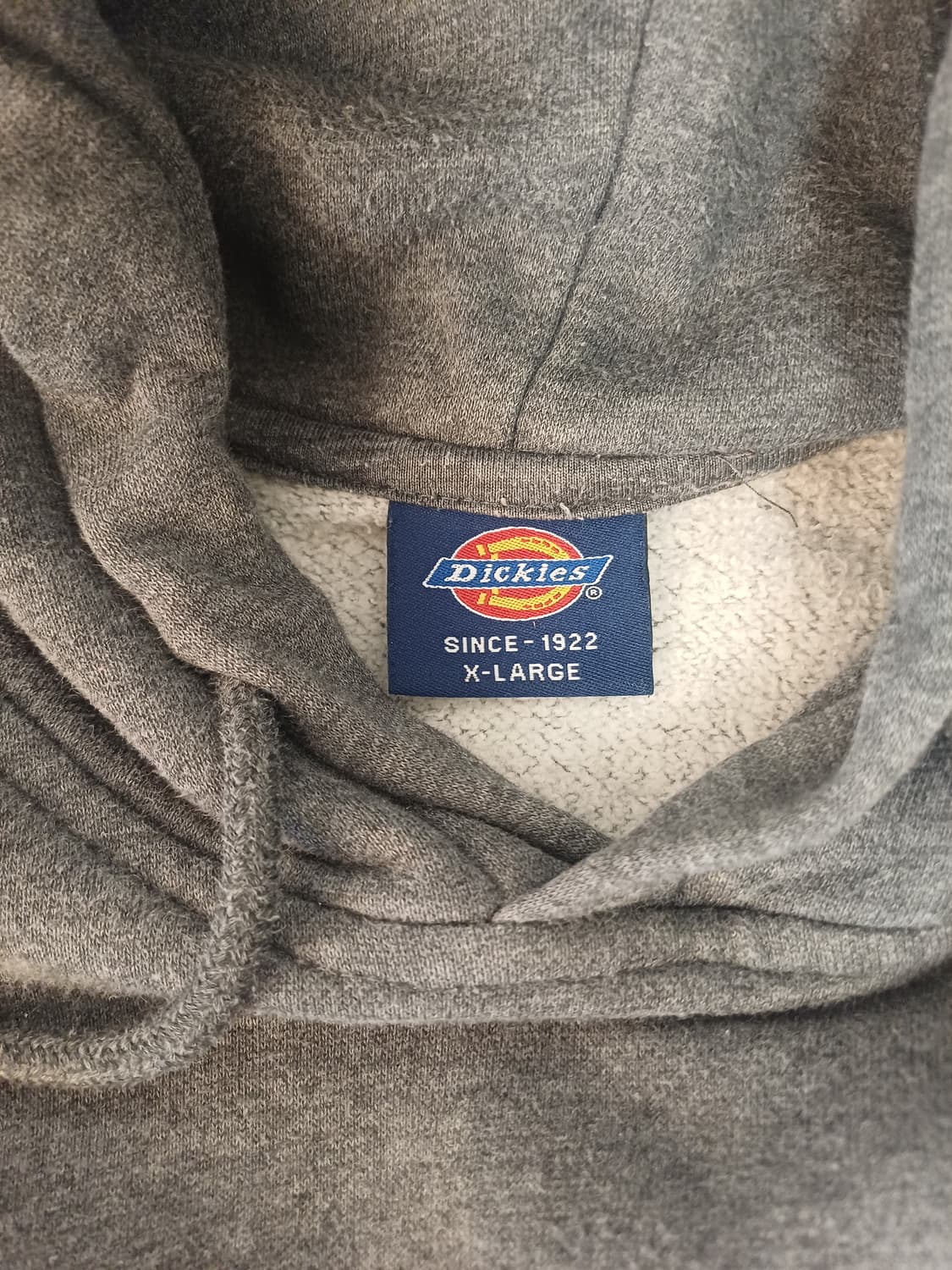 [XL] 디키즈(Dickies) 1922 레터링 기모 후드티 [차콜] 상품이미지4