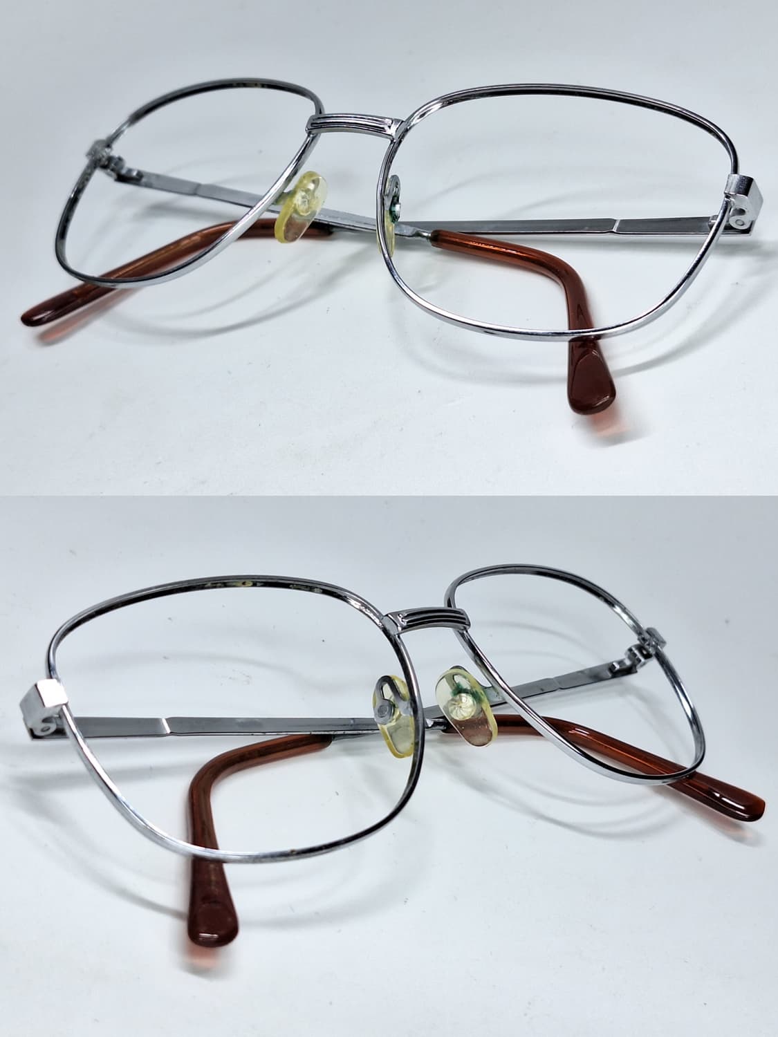 80s 일본 빈티지 웰링턴 메탈 실버 안경테 132mm 클래식 레트로 상품이미지10