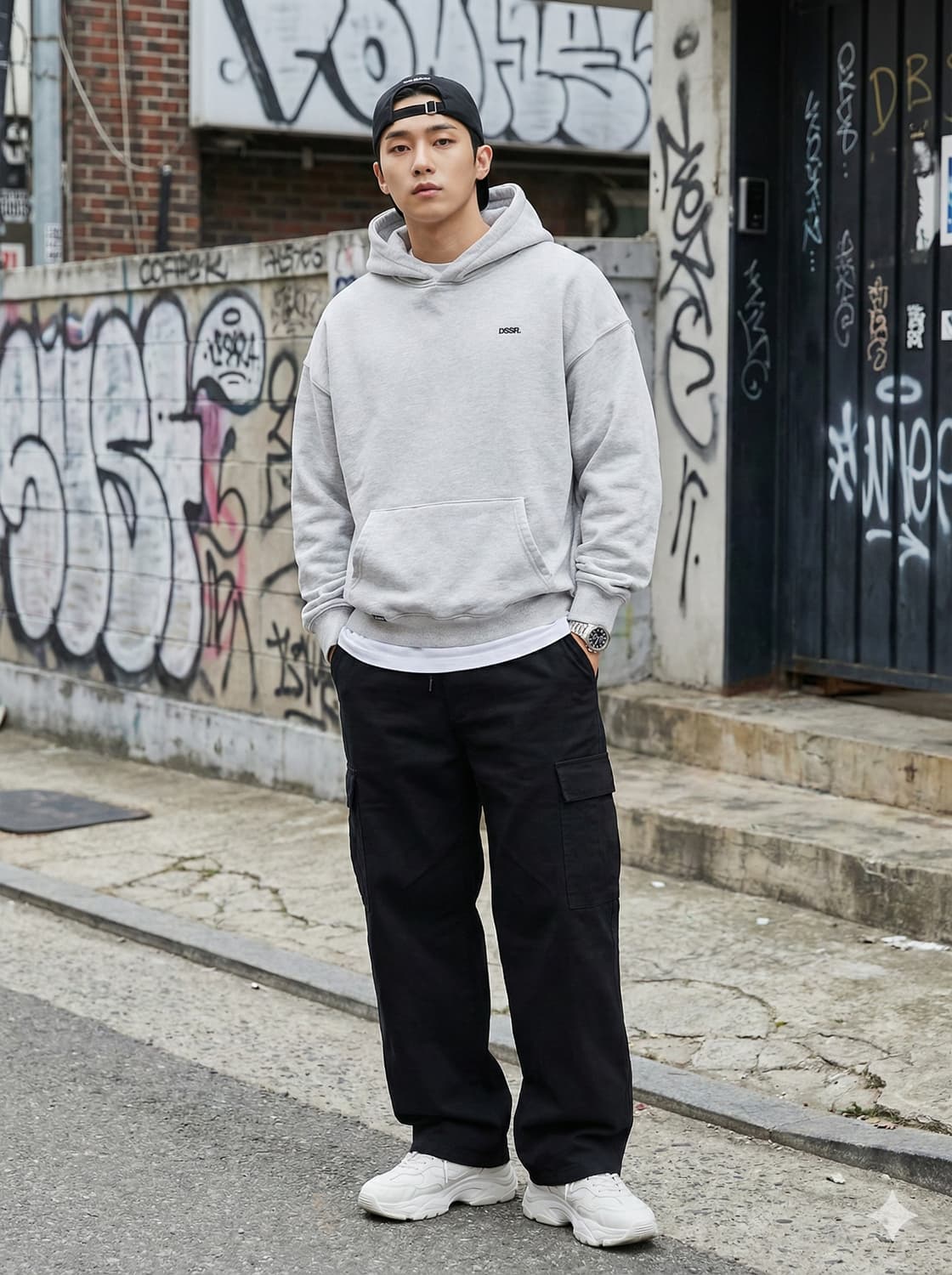 DBSR 덤브스트럭 프리미엄 코튼 로고 후드티 상품이미지1
