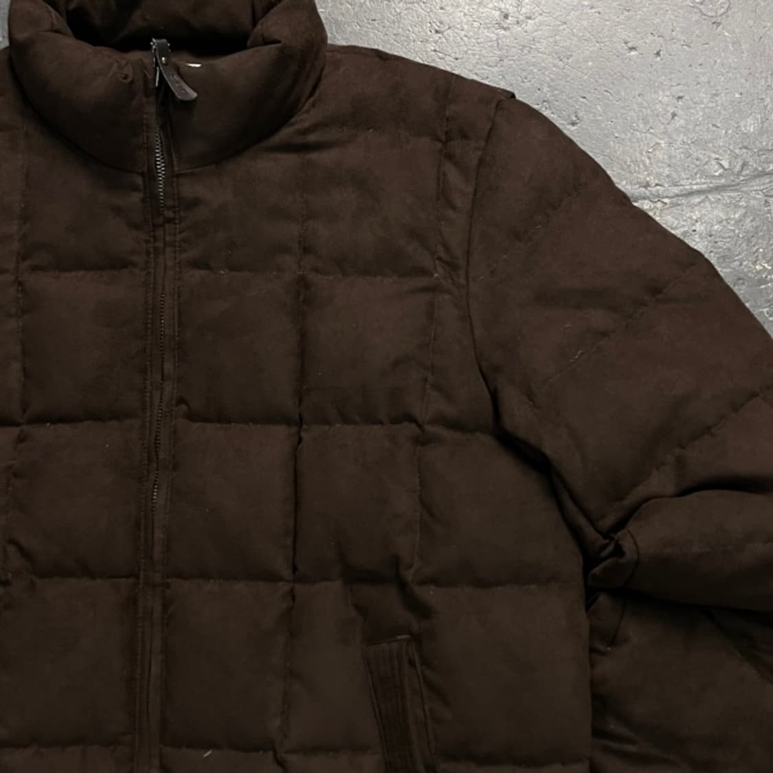 100 헨리코튼 골프 스웨이드 경량 패딩  상품이미지2