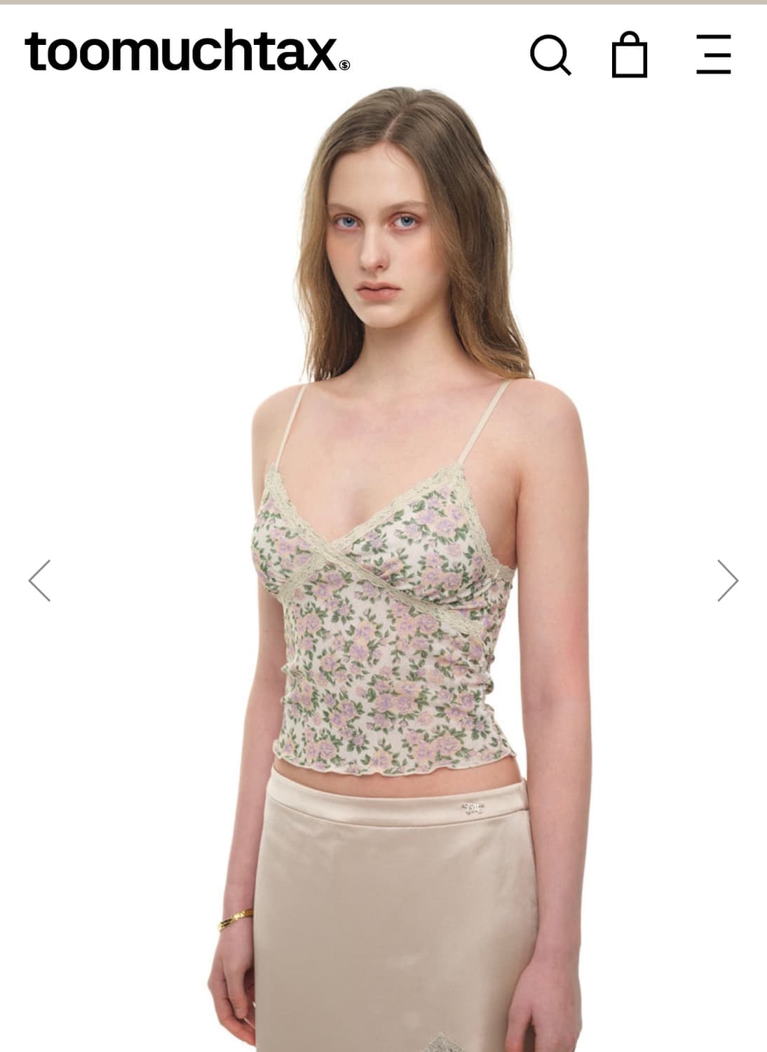 투머치텍스 tmt LACE ROSE CORSET TOP 상품이미지2