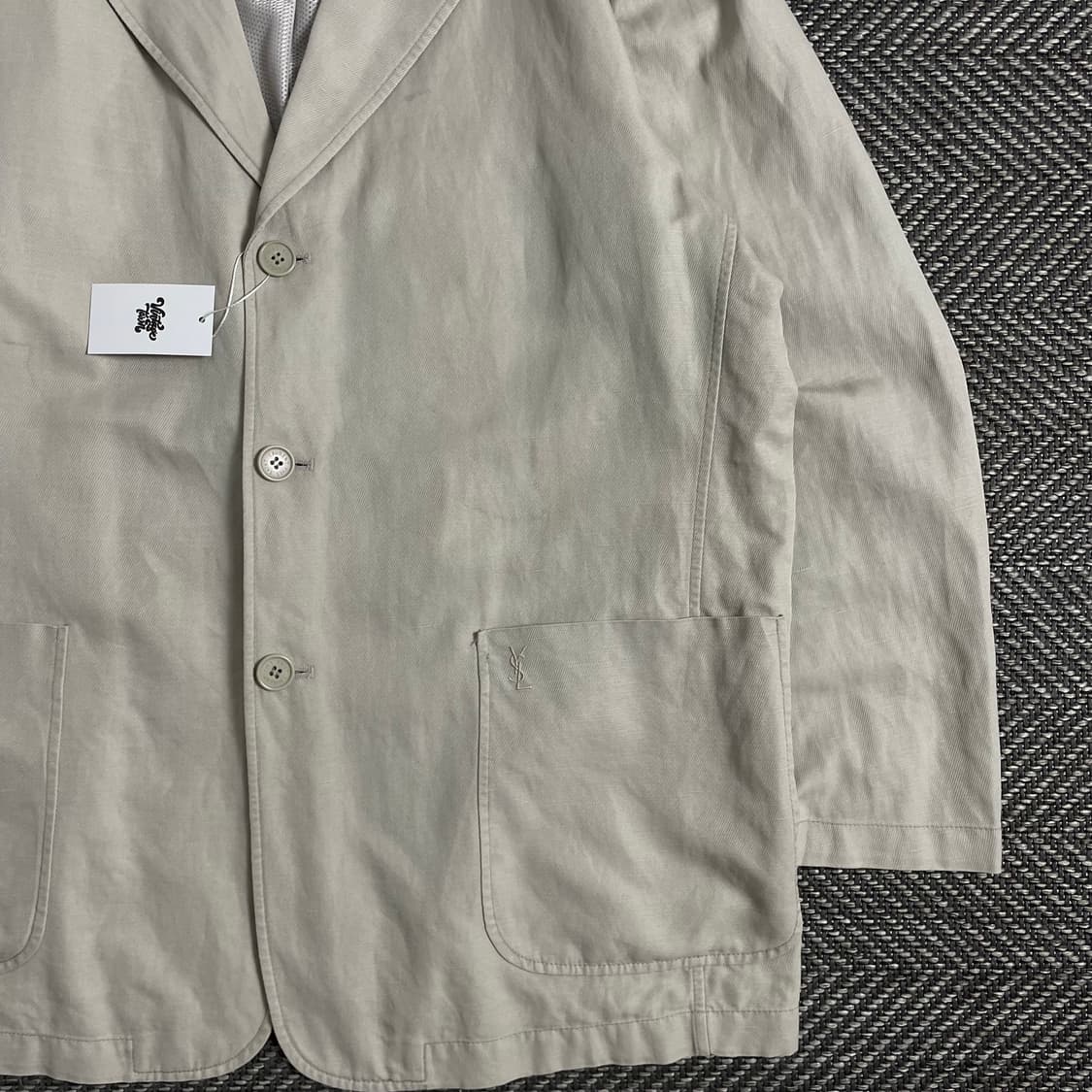 90s 입생로랑 자수로고 아카이브 미니멀 블레이저o 3012 상품이미지2