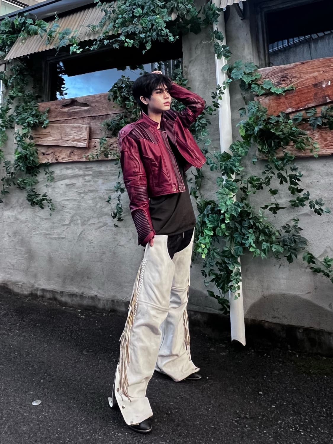 VTG Red Crop Coat M 상품이미지1