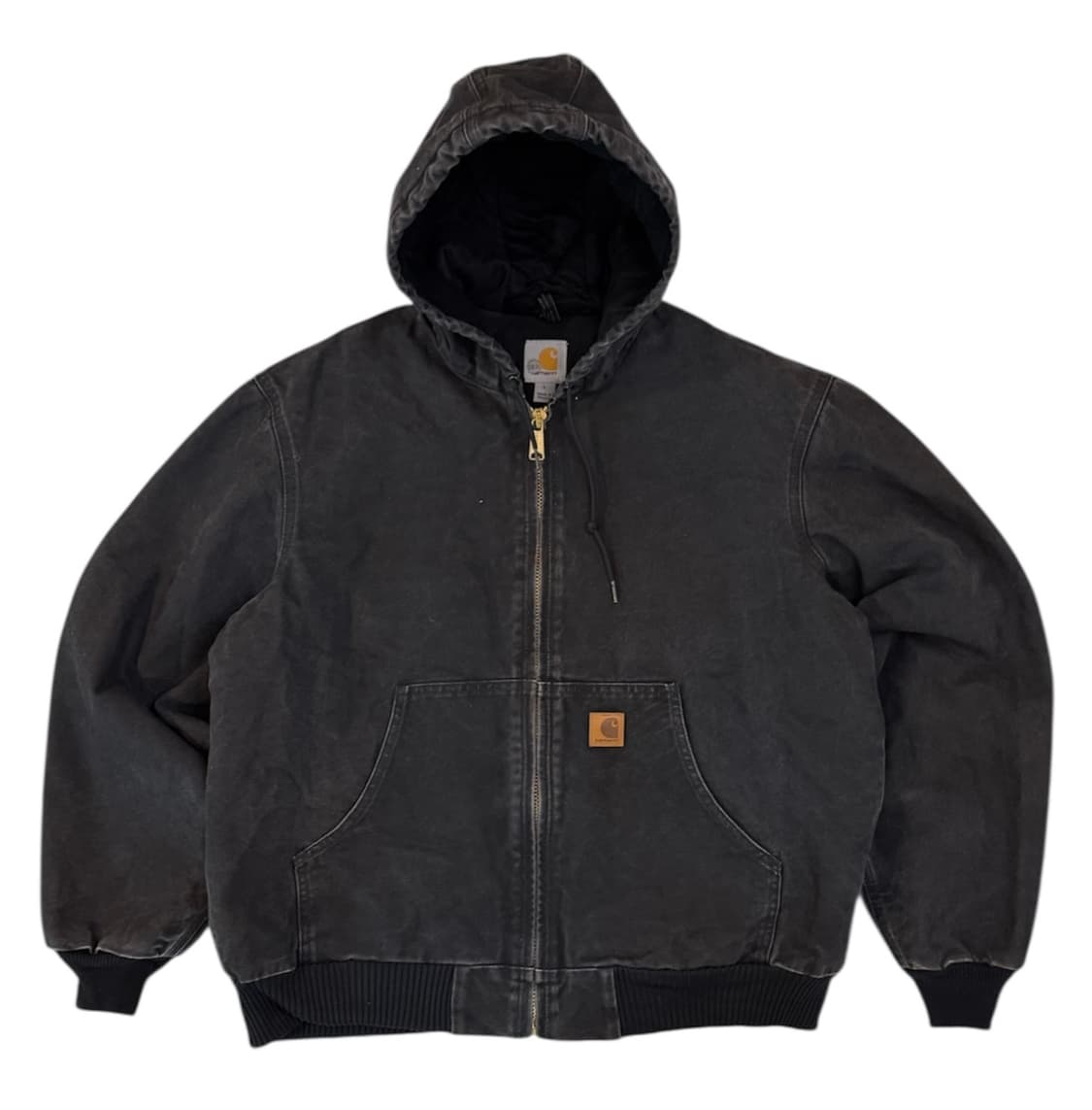 칼하트 액티브 샌드스톤 후드 워크자켓 J130 블랙 상품이미지1