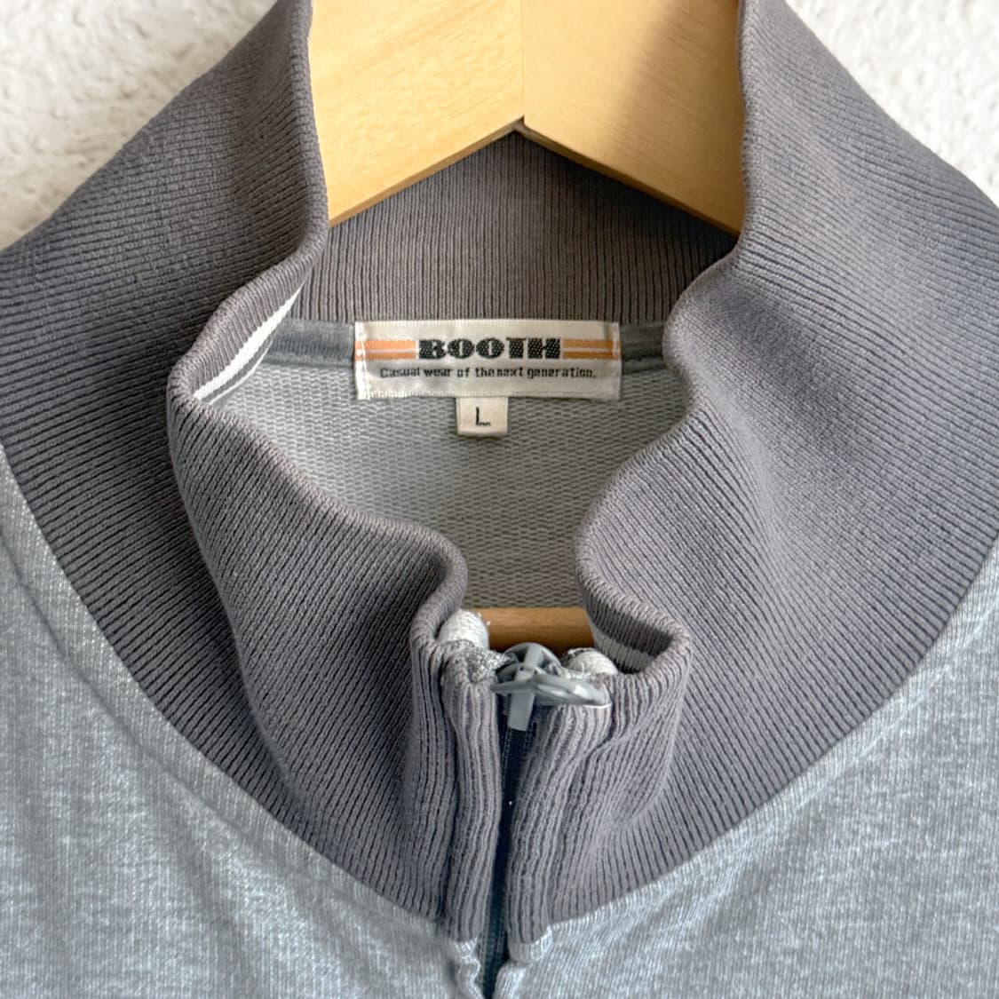 소프트 그레이 보아 집업 상품이미지4