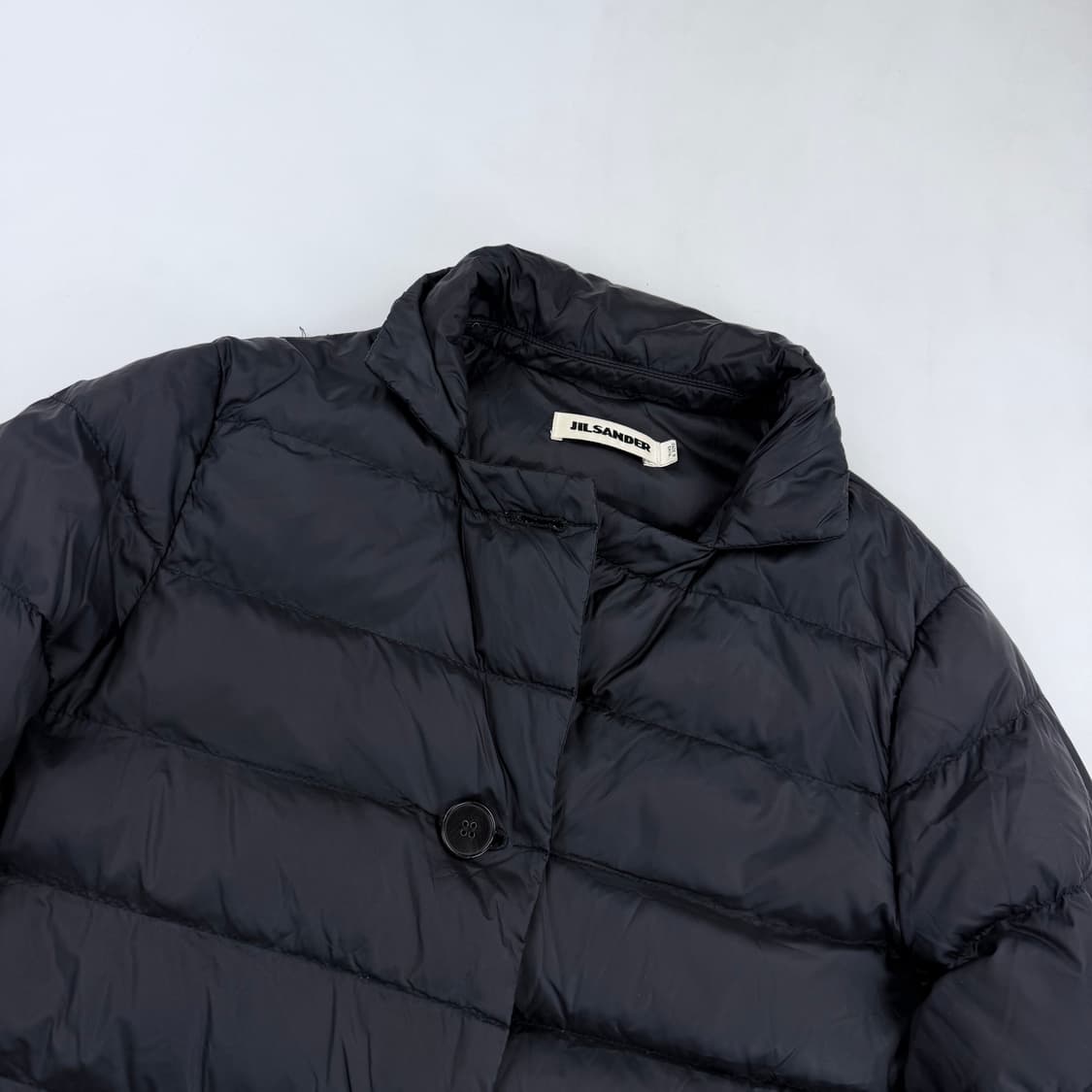 질샌더 블랙 다운 경량패딩 코트 38 상품이미지2