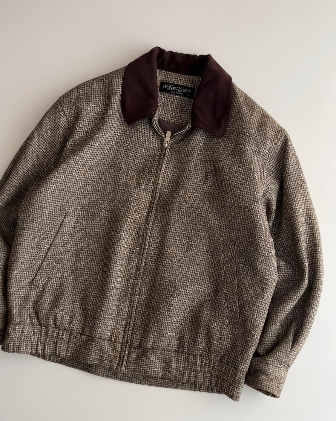 입생로랑 트위드 블루종 자켓 90 상품이미지2